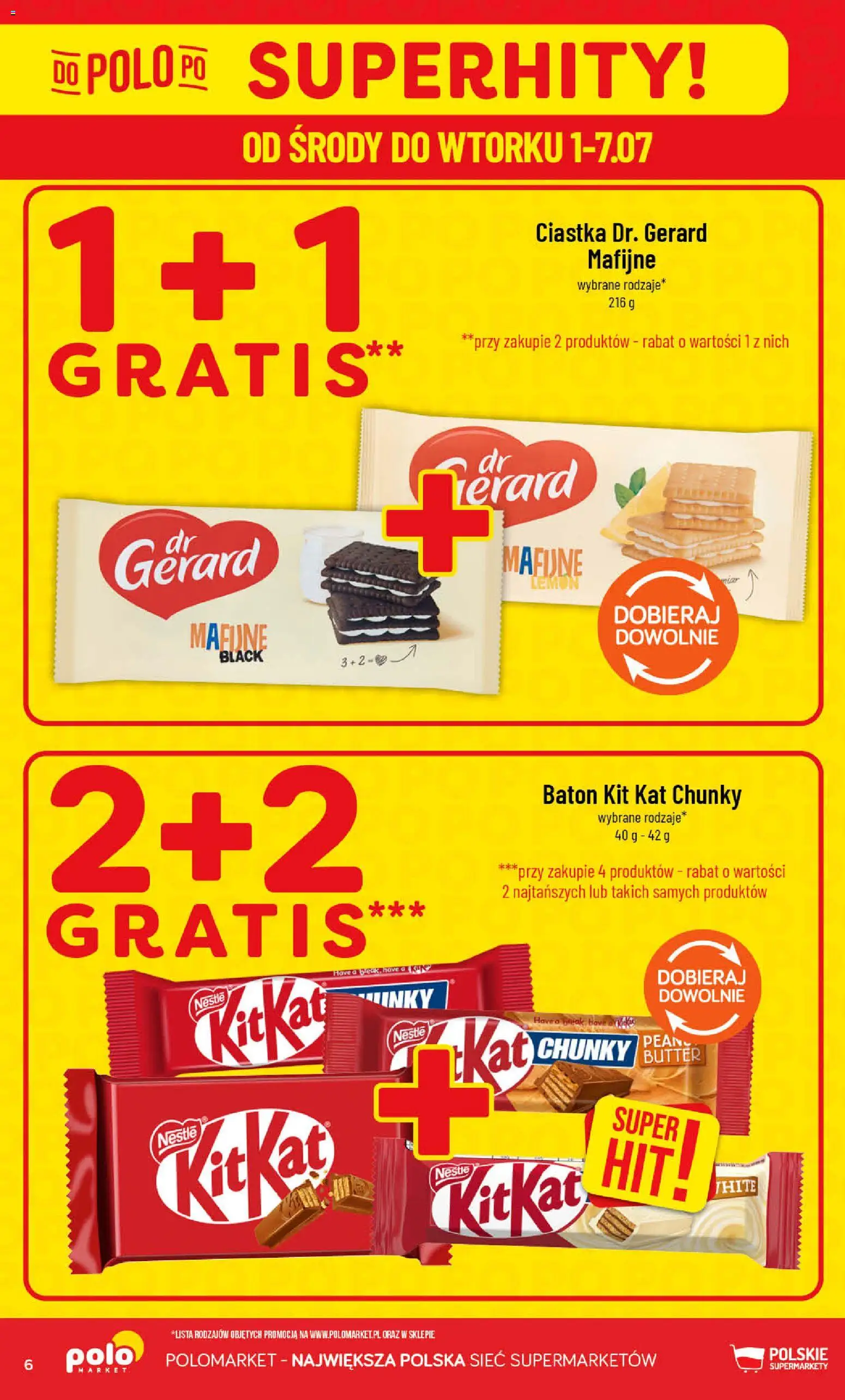 POLOmarket gazetka od 01.07.2026 | Strona: 6 | Produkty: Baton, Ciastka