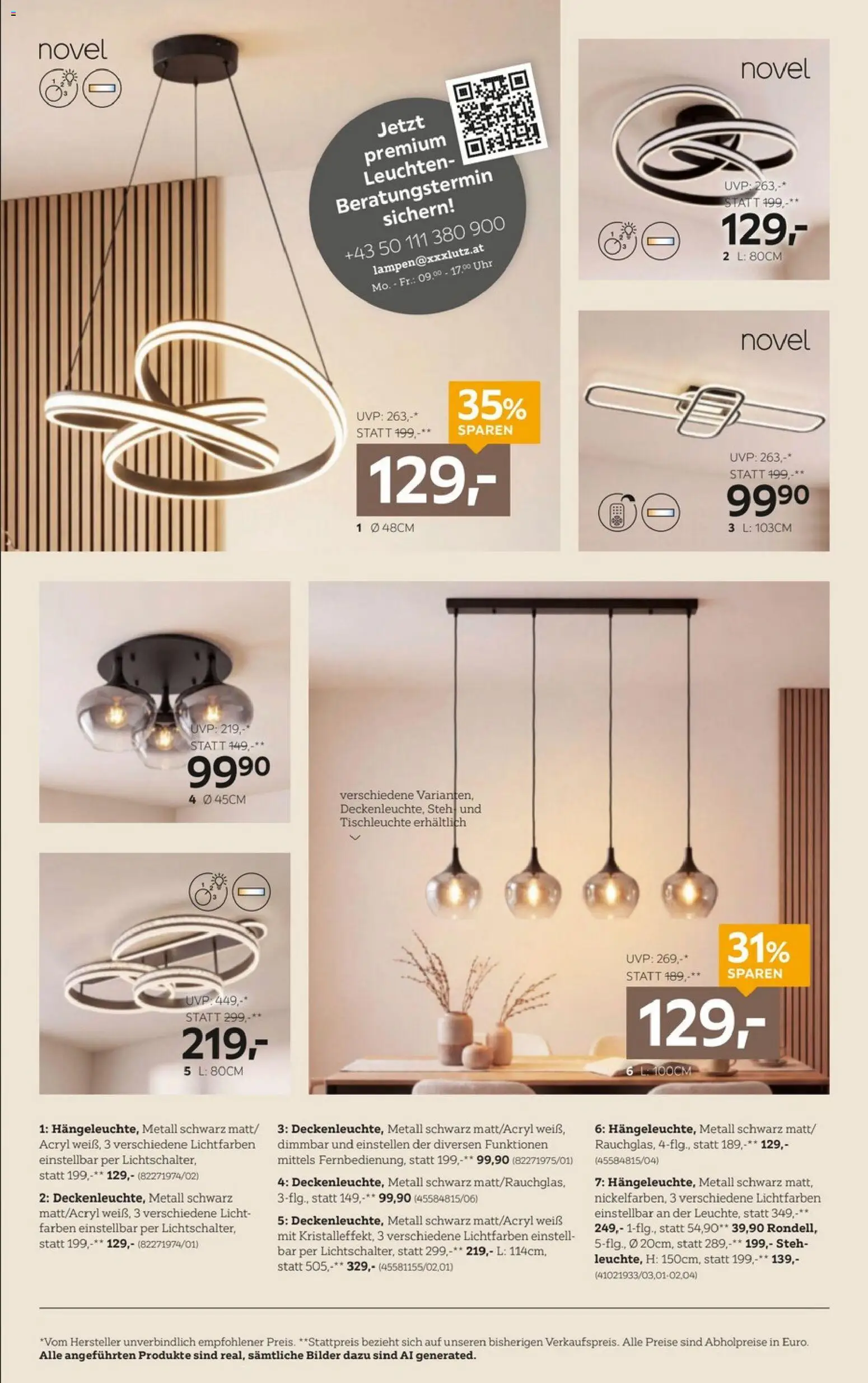 XXXLutz Lampen gültig ab 08.09.2026 | Seite: 2 | Produkte: Uhr