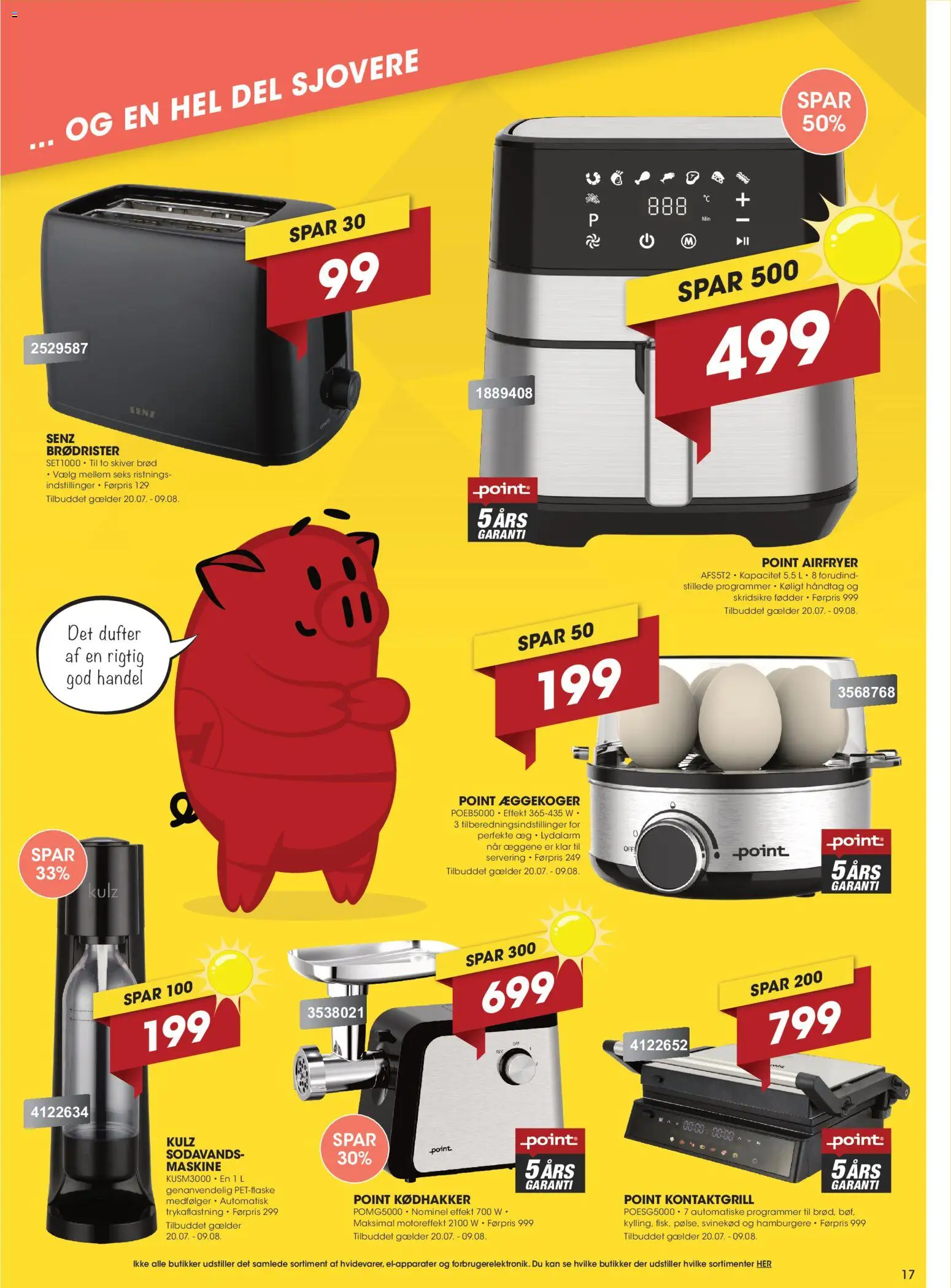 Punkt1 tilbudsavis – gyldig fra 20/07/2026 | Side: 17 | Produkter: Æg, Brød, Brødrister, Hamburgere