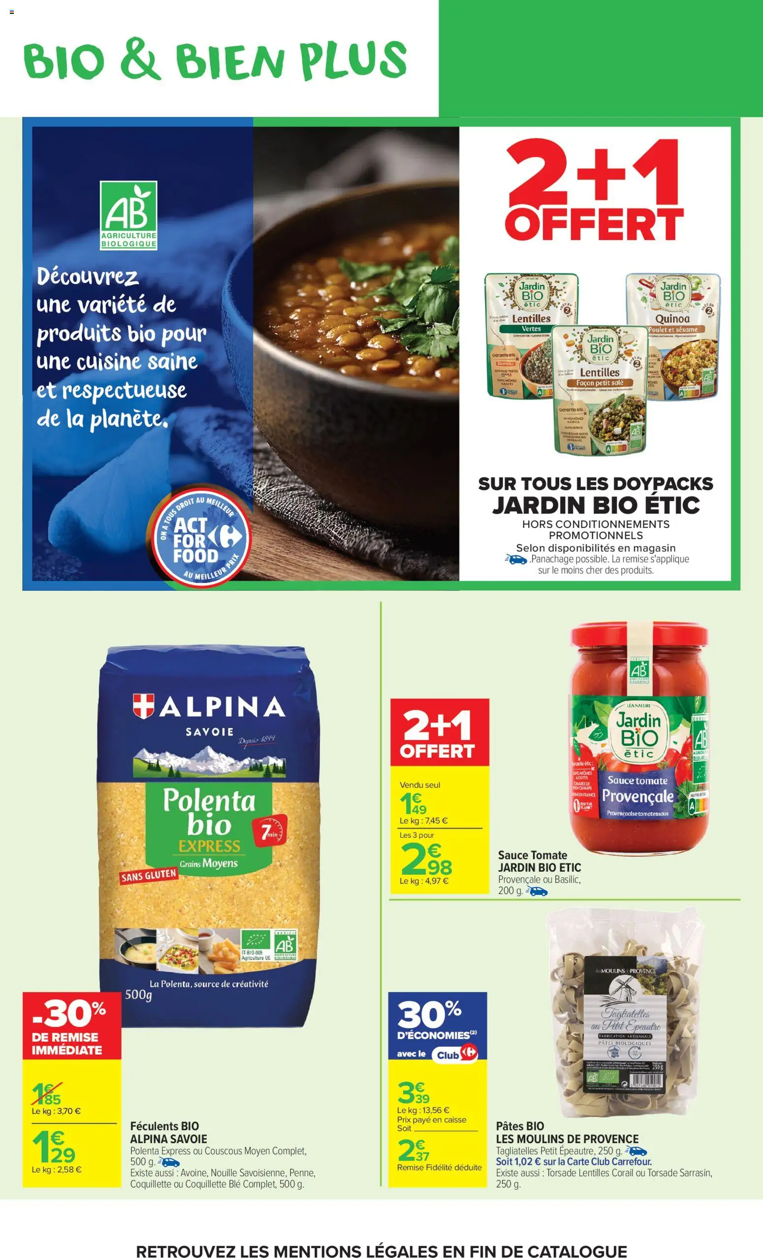 {H1} | Page: 14 | Produits: Quinoa, Couscous, Pâtes