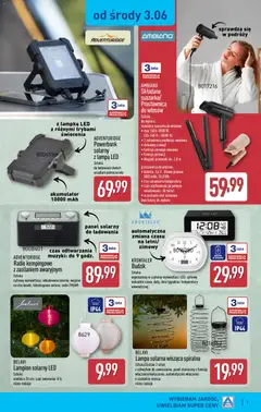 Náhled letáku Aldi Polsko leták - Ostatnie sztuki w wybranych sklepach od 03.06.2026 | Strana: 9 | Produkty: Lampión, Rádio, Lampa, LED