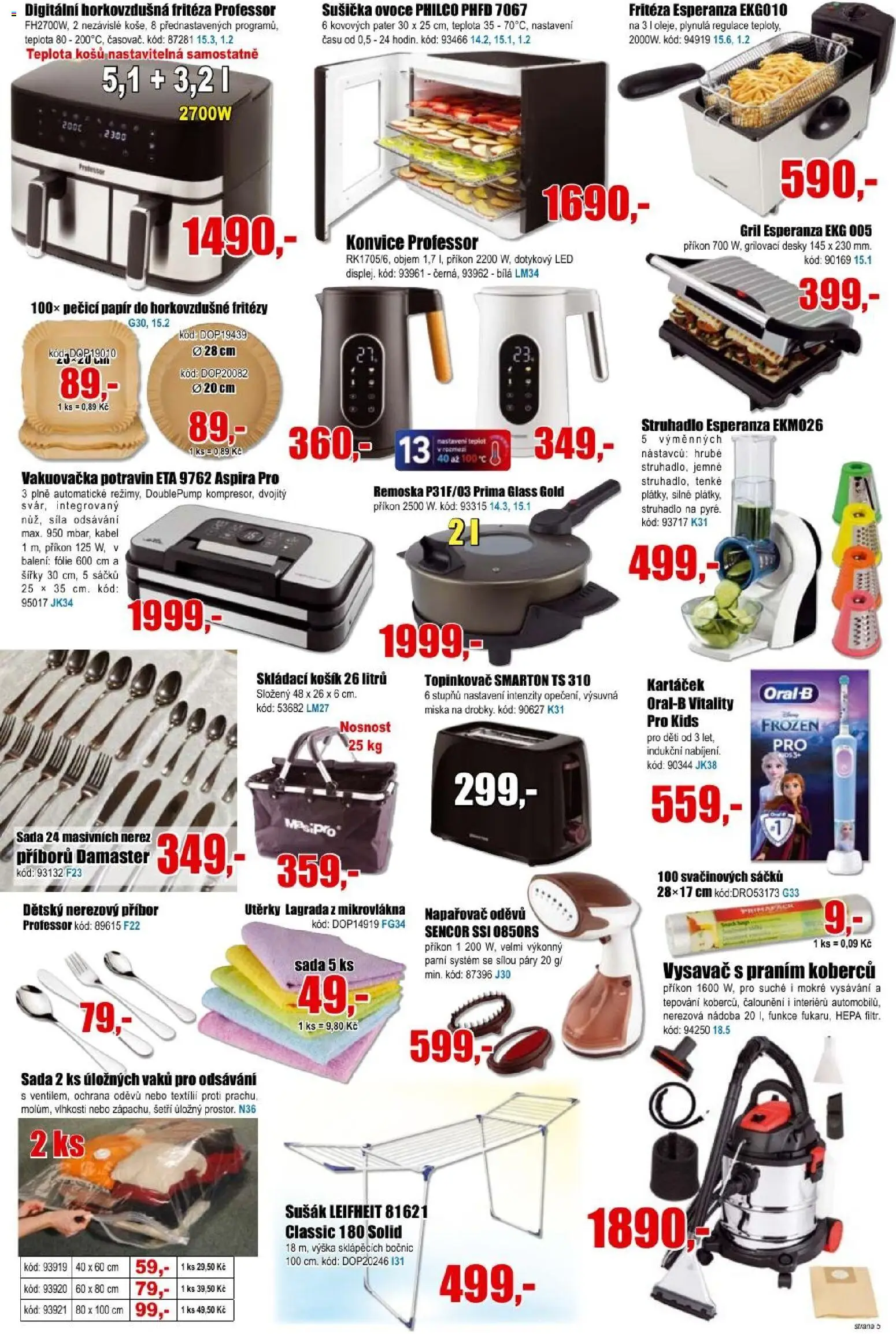 Eva supermarket leták od 09.09.2026 | Strana: 5 | Produkty: Ovoce, Leifheit, Konvice, Topinkovač