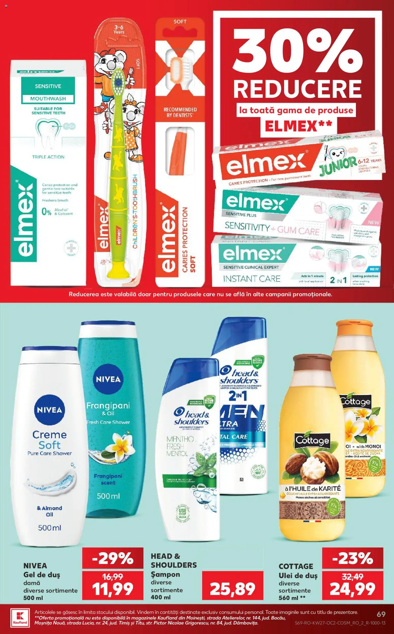 Kaufland RO akciós ujság - amely érvényes a következő dátumtól: 2026.07.01. | Oldal: 69 | Termékek: Sampon