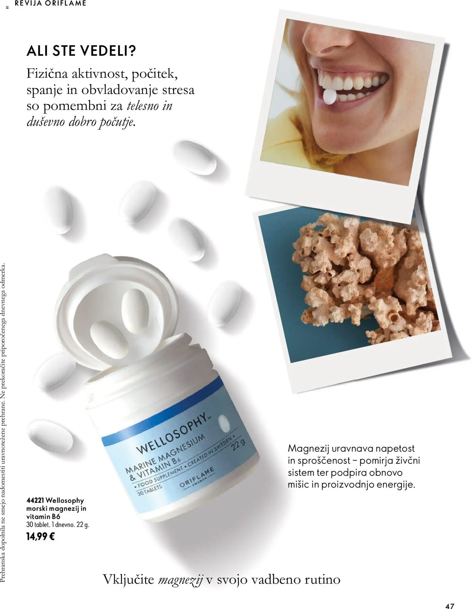 Novi Oriflame katalog ponudbe – veljaven od 07.10.2026 | Stran: 47 | Izdelki: Prehranska dopolnila, Revija