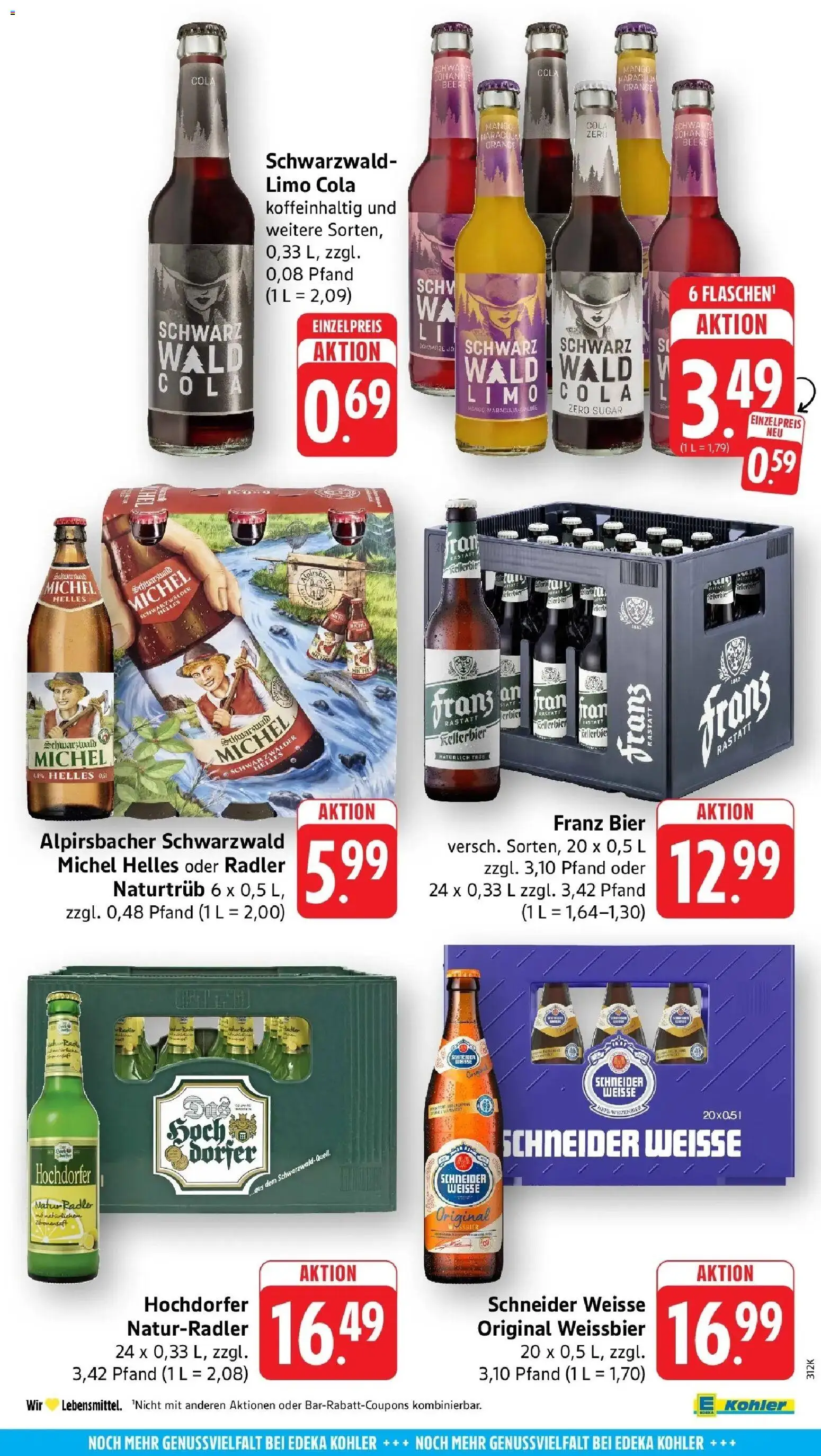 Edeka prospekt Ettenheim	 – gültig ab 10.05.2026 | Seite: 56 | Produkte: Bier, Weißbier, Radler, Mango