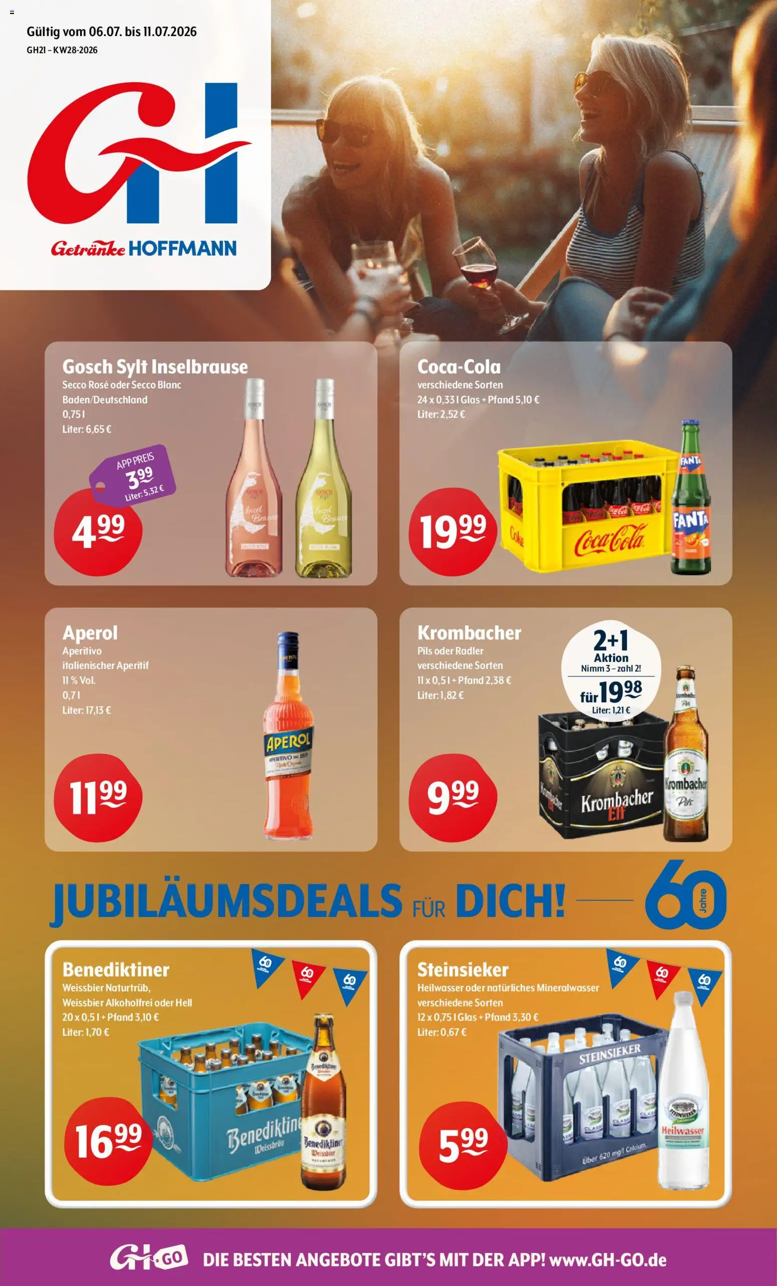 Getränke Hoffmann - Hamburg – gültig ab 06.07.2026 | Seite: 1 | Produkte: Fanta, Pils, Mineralwasser, Krombacher