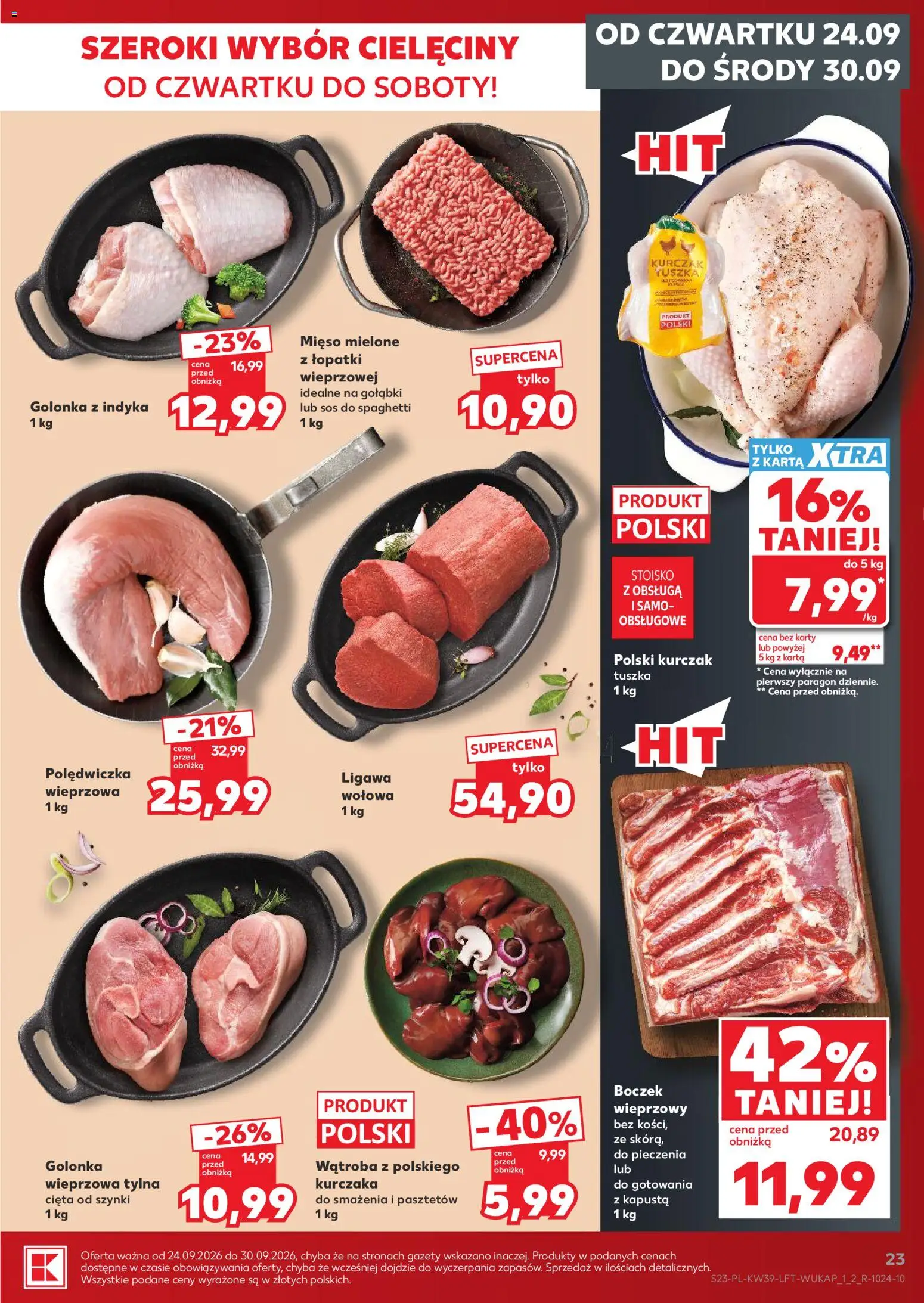 Kaufland Polsko leták od 24.09.2026 | Strana: 23 | Produkty: Kapusta, Karty