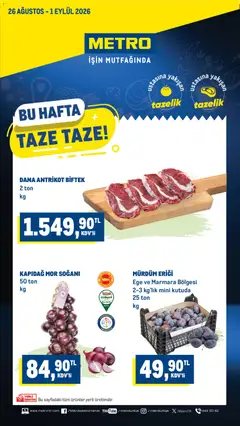26 Ağustos 2026 tarihinden itibaren geçerli olan Metro kataloğu önizlemesi