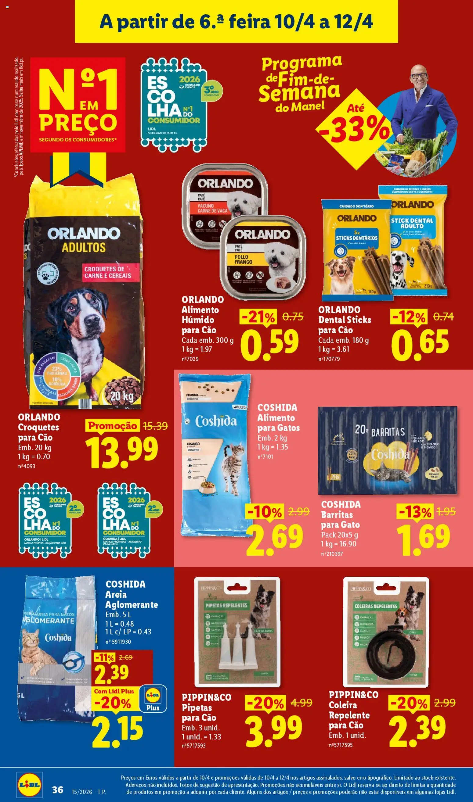 Lidl folheto │ válido de 06.04.2026 | Página: 36 | Produtos: Areia, Base, Repelente, Carne