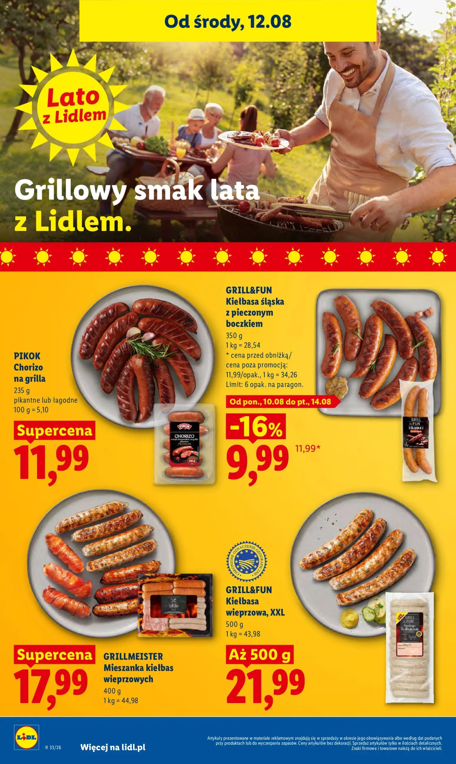 Lidl Polsko leták od 12.08.2026 | Strana: 52 | Produkty: Chorizo, Pikok