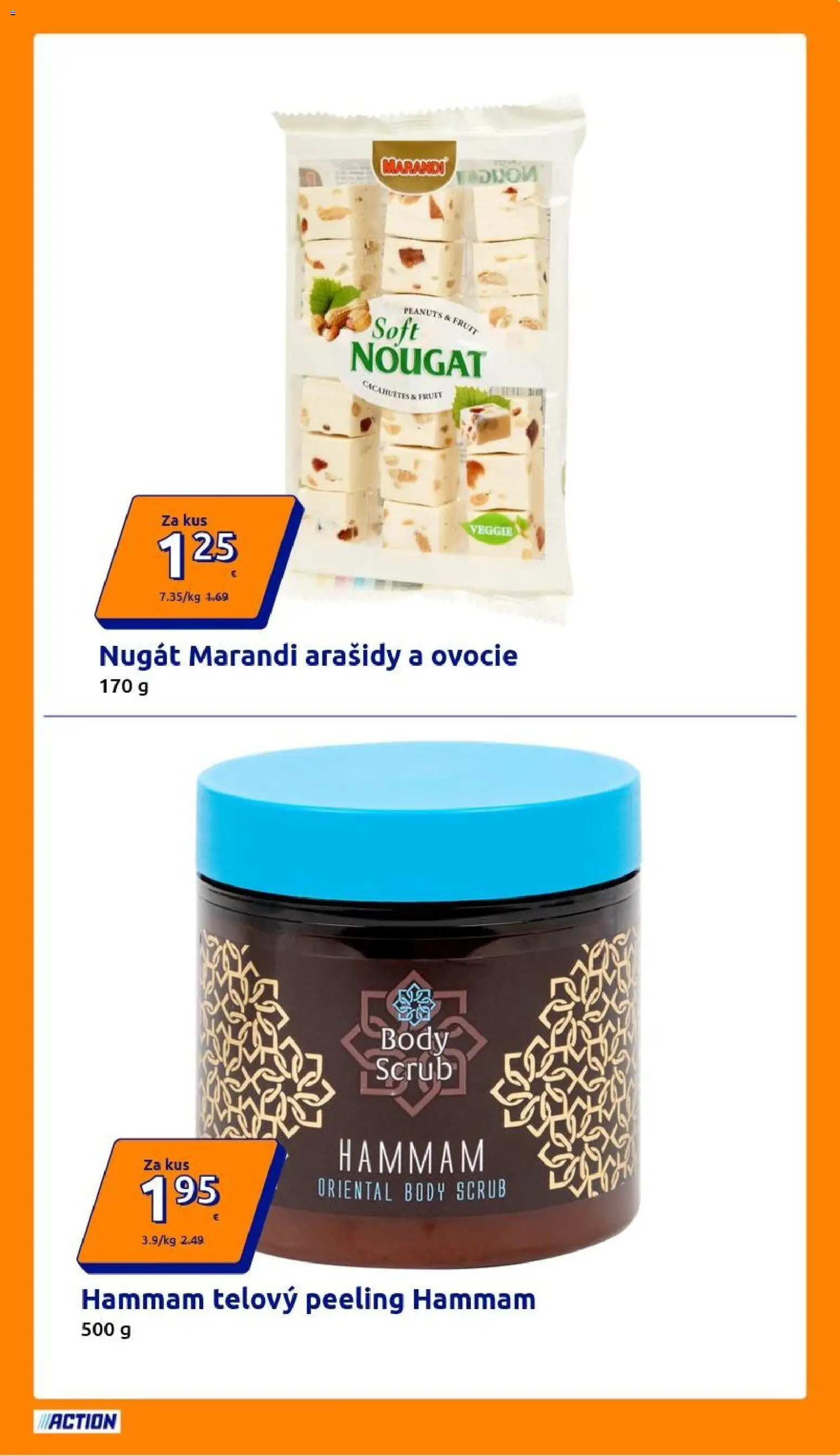 Nové Action akcie – leták je platný od 08.07.2026 | Strana: 25 | Produkty: Peeling, Arašidy, Ovocie