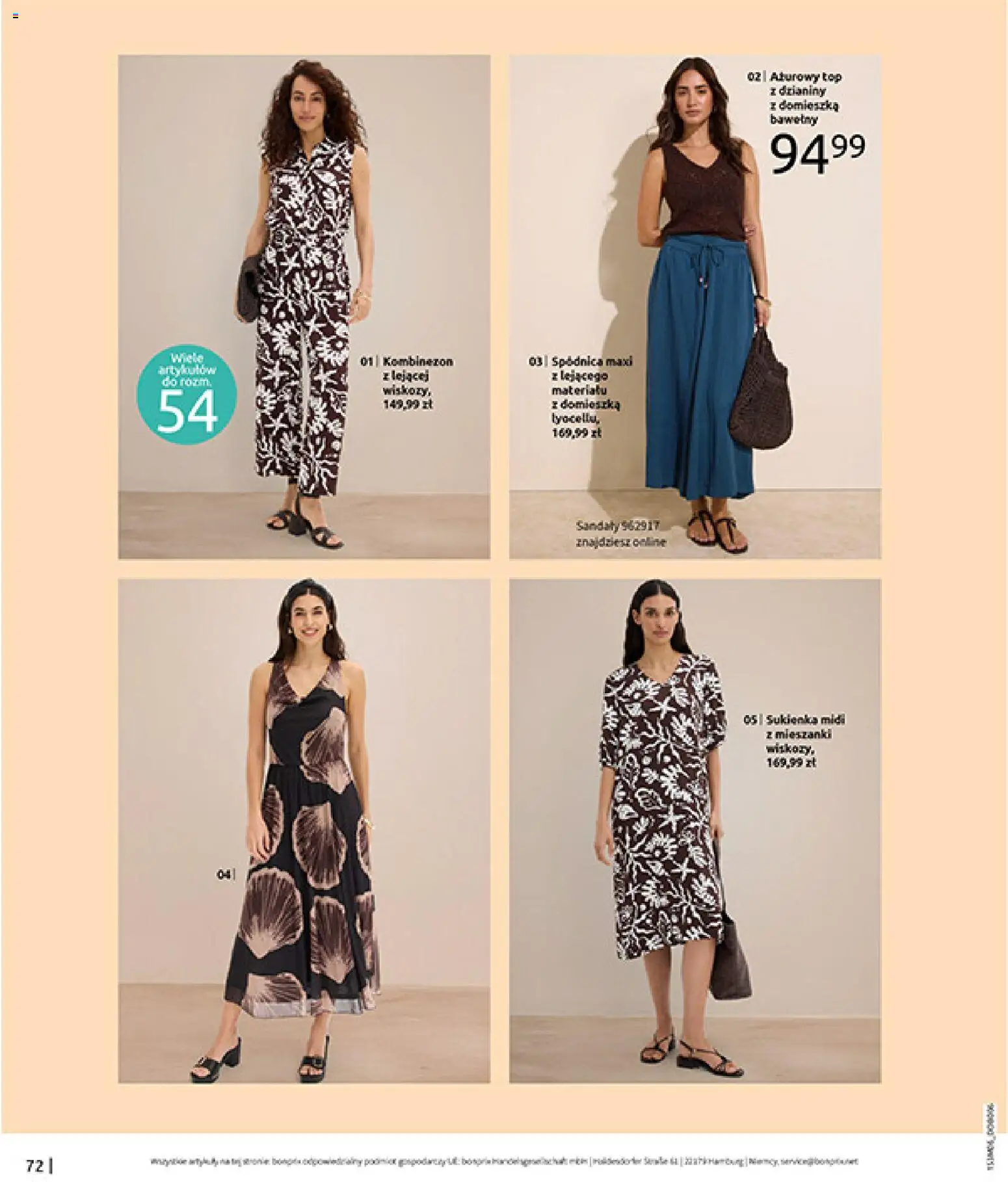 BonPrix Katalog od 15.06.2026 | Strona: 74 | Produkty: Top, Kombinezon, Sukienka
