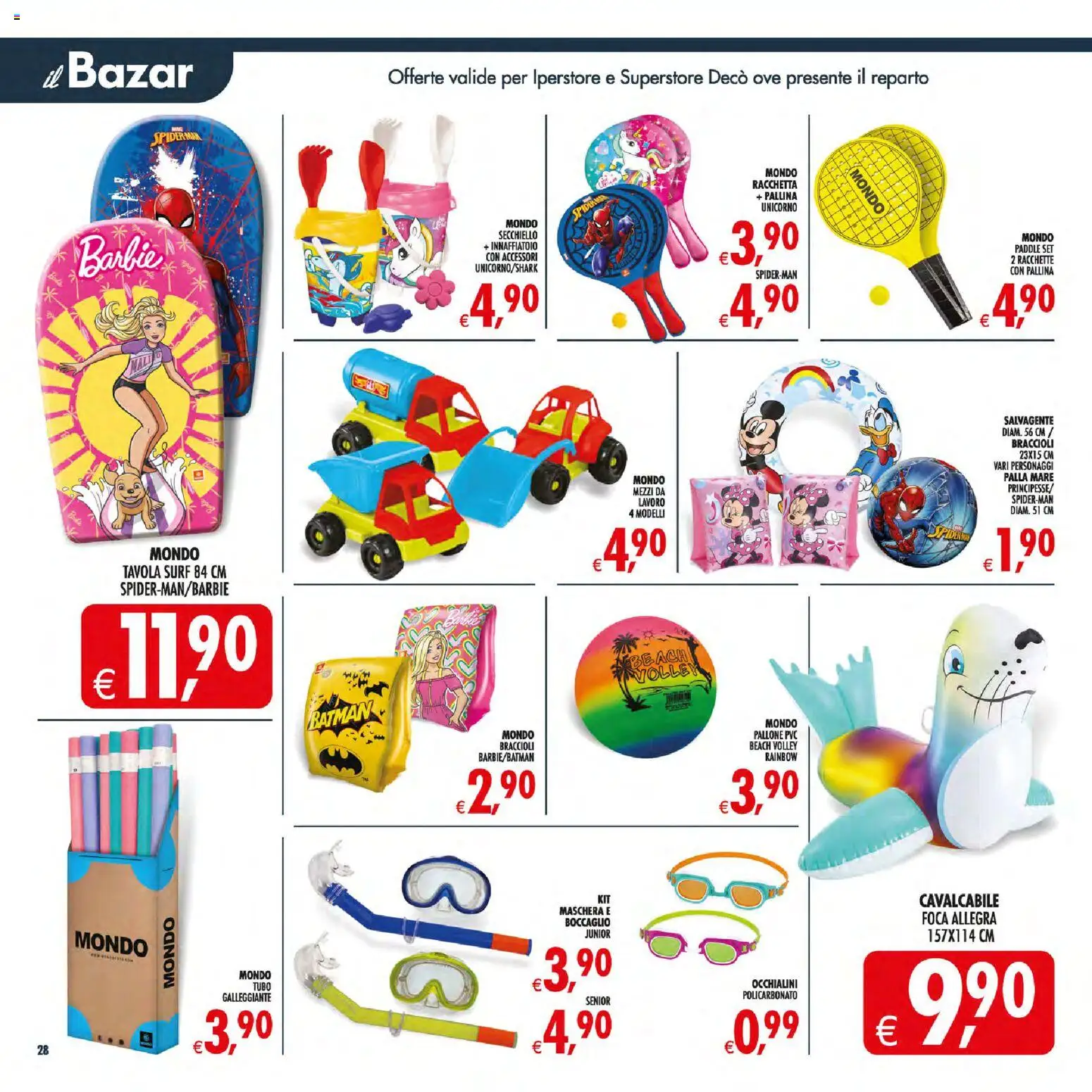 Volantino Decò del 30/06/2026 | Pagina: 40 | Prodotti: Braccioli, Racchette, Pallone, Boccaglio