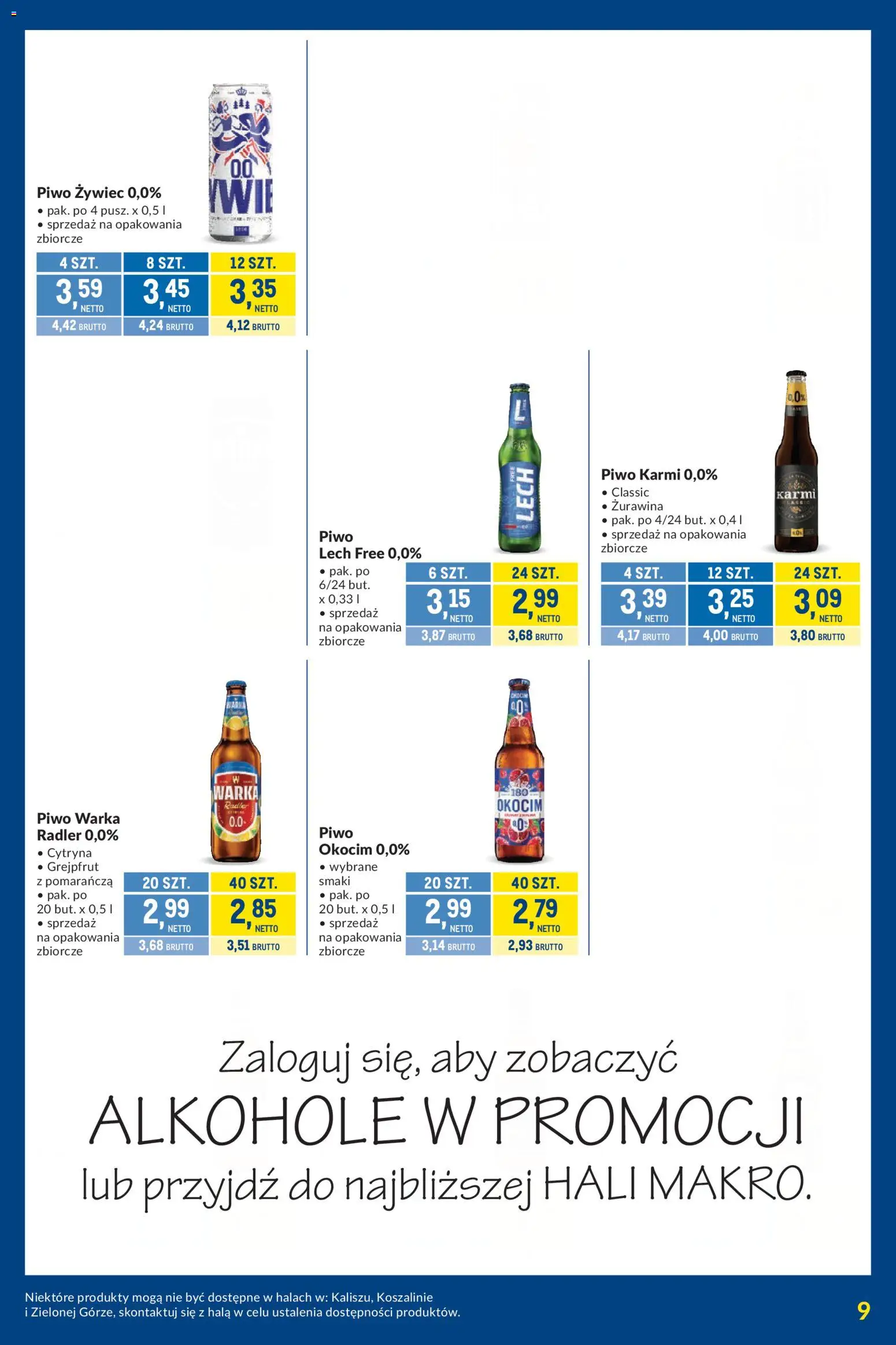 Makro gazetka - Kupujesz więcej płacisz mniej od 01.09.2026 | Strona: 9 | Produkty: Warka, Piwo Warka, Żurawina, Grejpfrut