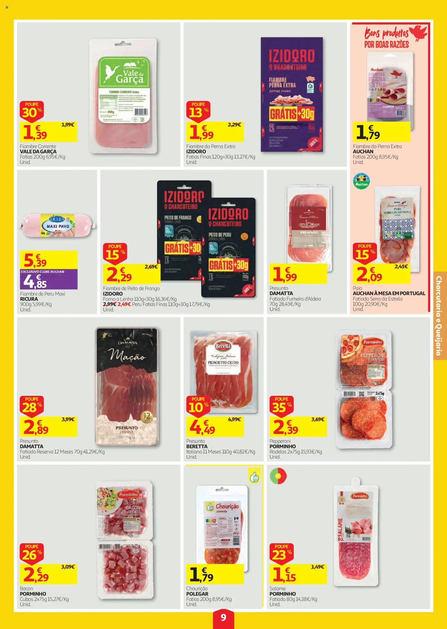 Auchan folheto │ válido de 03/09/2026 | Página: 9 | Produtos: Forno, Fiambre, Peito de frango, Frango