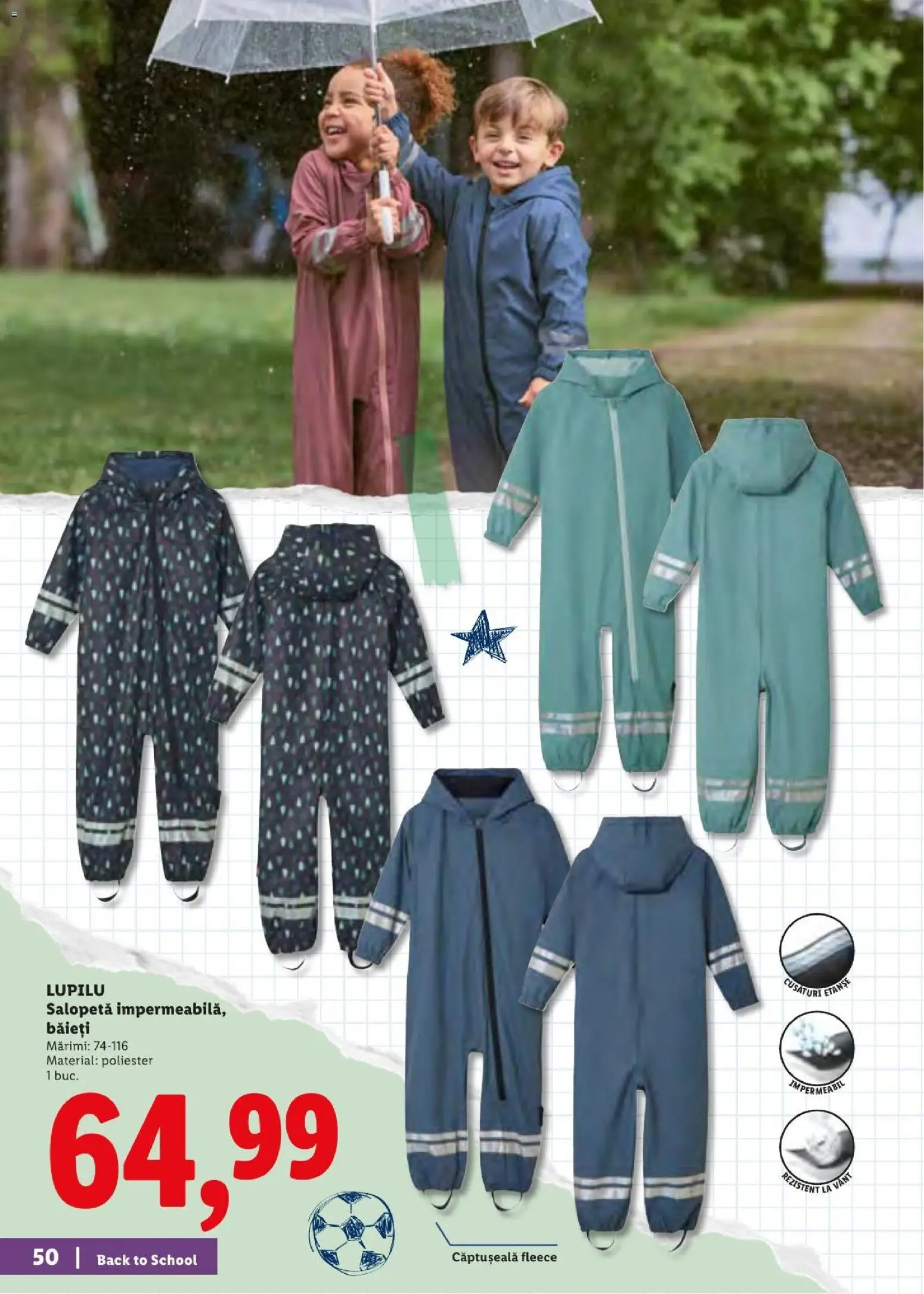 Noul catalog Lidl – valabil de la 10.08.2026 | Pagină: 50 | Produse: Salopetă
