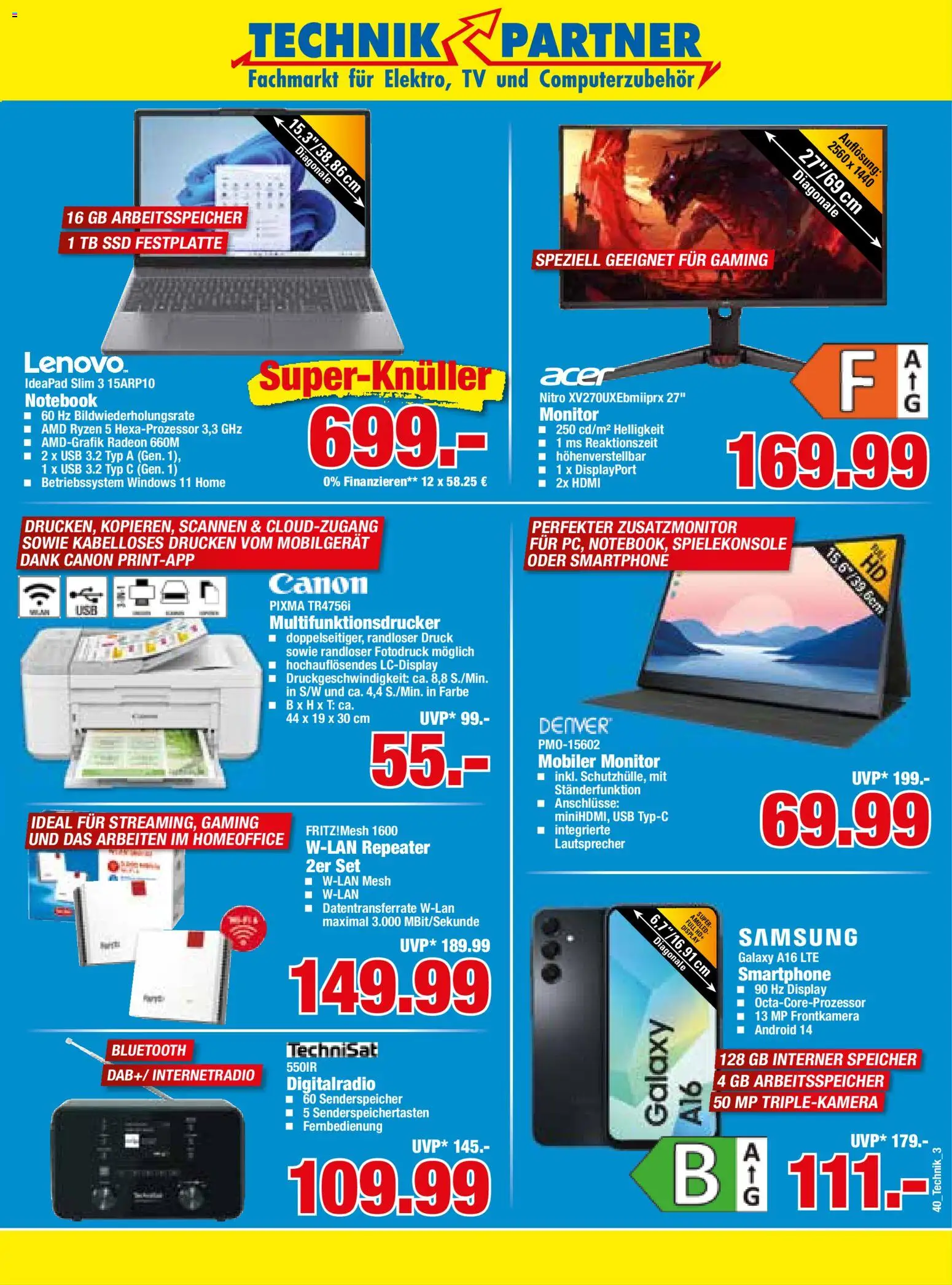HERKULES Technik Partner – gültig ab 28.09.2026 | Seite: 3 | Produkte: Lautsprecher, USB, Samsung, Smartphone
