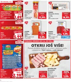 PAVO Hrenovke, Hrenovke od pilećeg i purećeg mesa Hot Dog 1 kg - Pregled kataloga iz trgovine Kaufland, vrijedi od 10.06.2026 | Stranica: 10 | Proizvodi: Salama, Hrenovke, Slanina, Kobasica