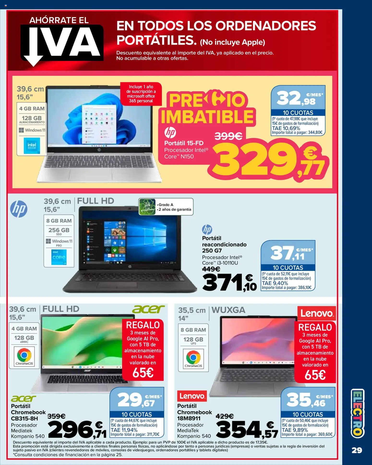 Carrefour Vuelta al cole │ válido desde el 18/08/2026 | Página: 29 | Productos: Portátil, Apple