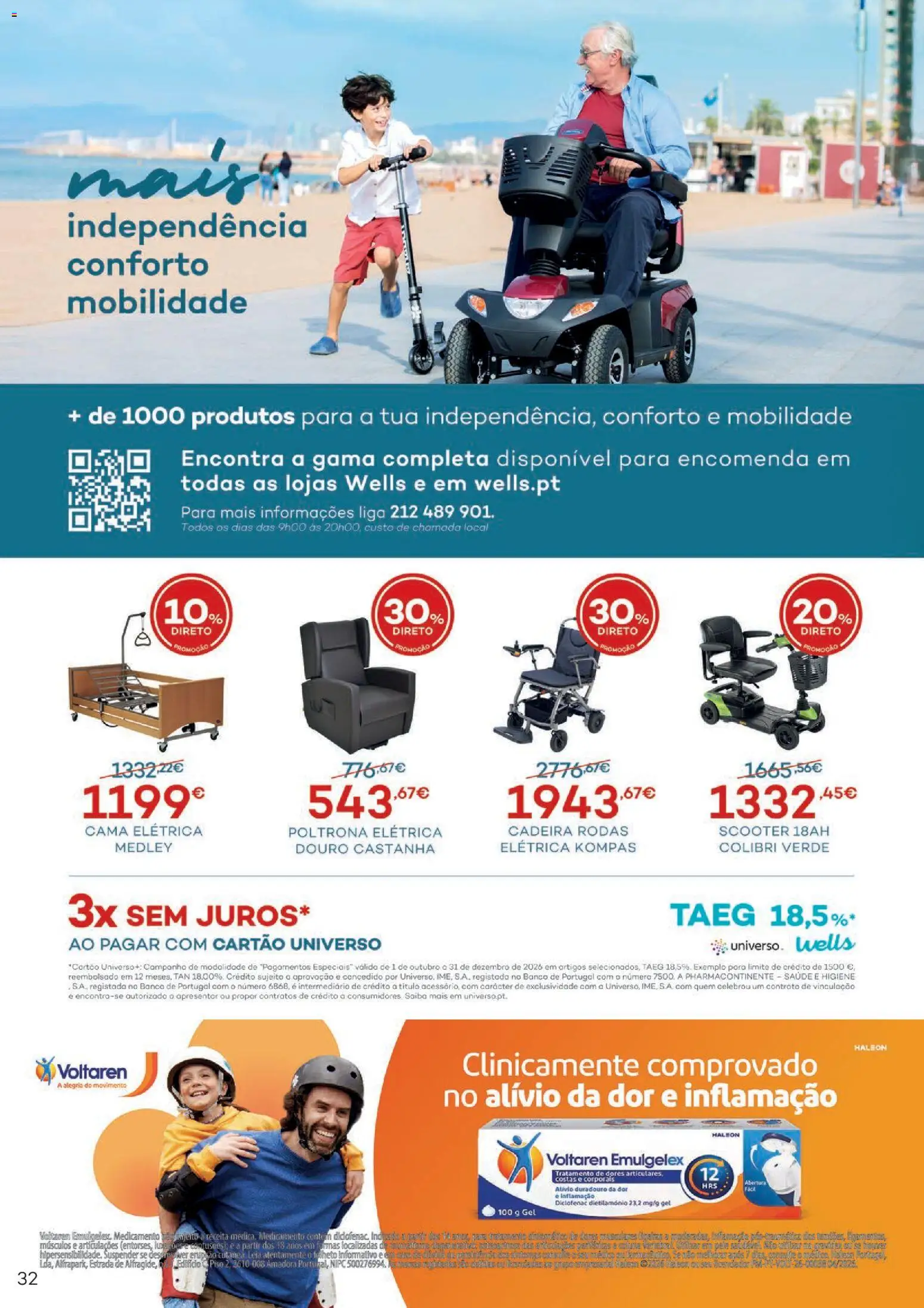 Well’s folheto │ válido de 27/10/2026 | Página: 32 | Produtos: Poltrona, Banco, Cama, Cadeira
