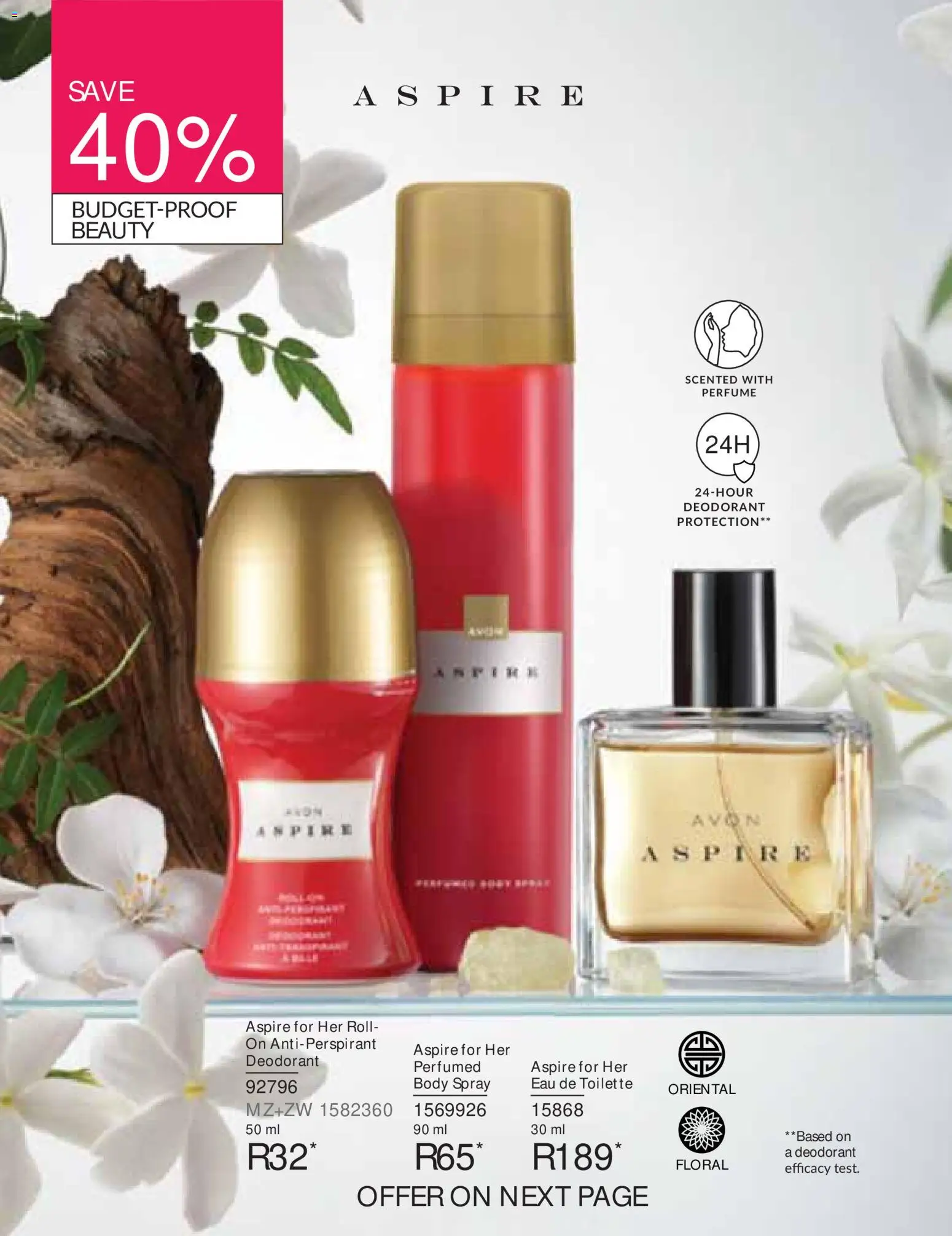 New Avon catalogue – valid from 01/08/2026 | Page: 8 | Products: Body spray, Eau de toilette, Deodorant, Antiperspirant