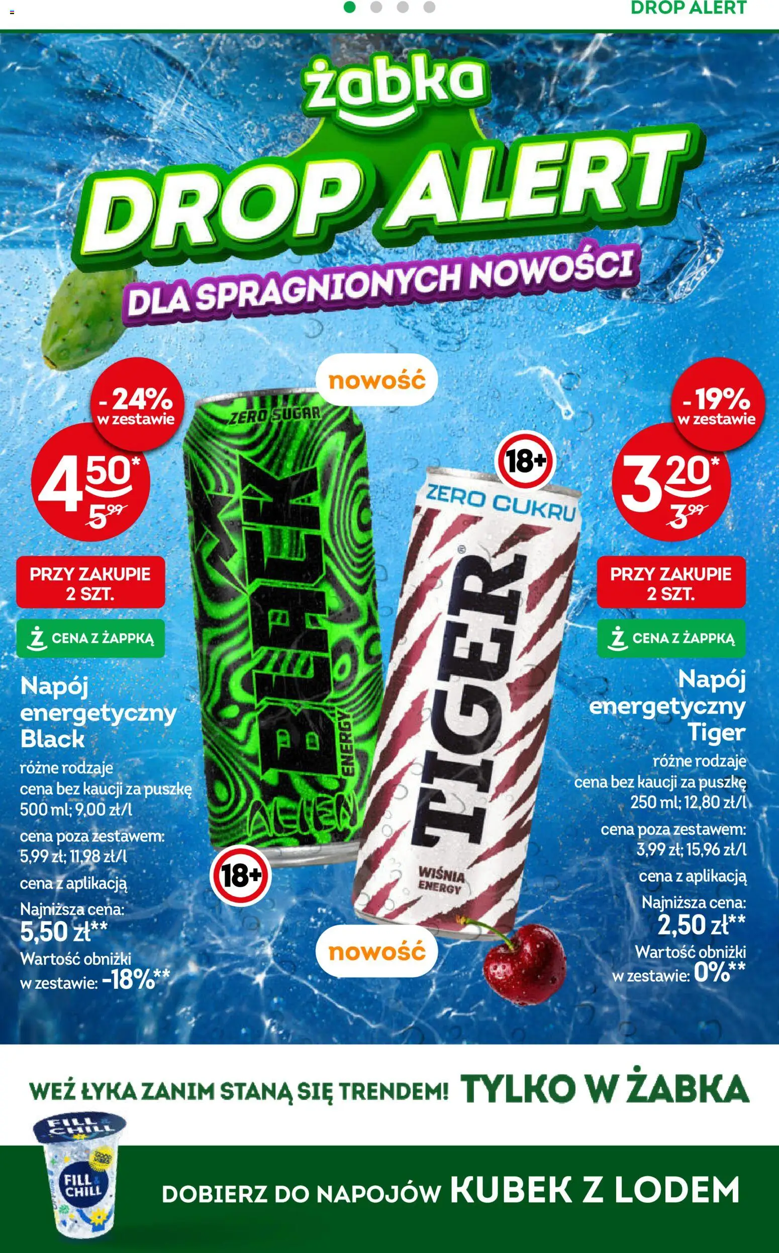 Żabka gazetka od 15.07.2026 | Strona: 8 | Produkty: Napój energetyczny