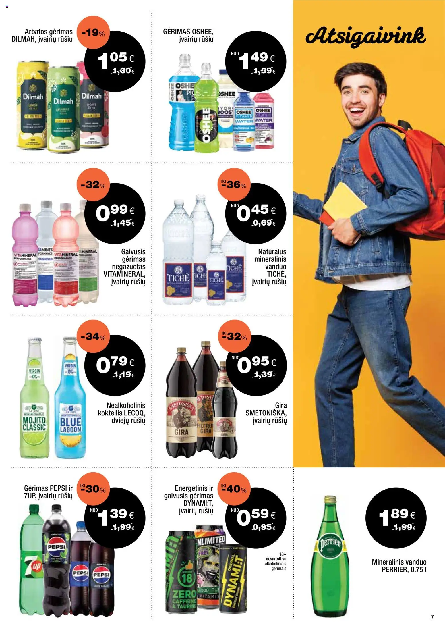 Express market akcijos nuo 2026.08.23 | Puslapis: 7 | Prekių: Gaivusis gėrimas, Vanduo, Mineralinis vanduo