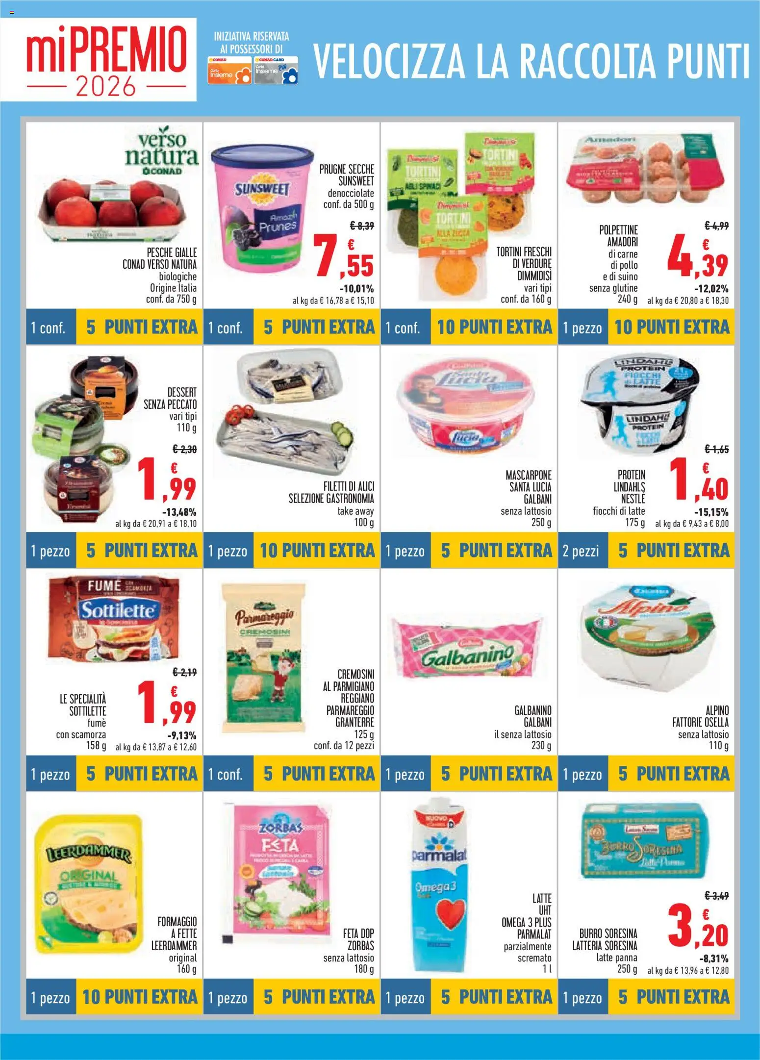 Volantino Conad del 18.06.2026 | Pagina: 10 | Prodotti: Panna, Suino, Burro, Parmigiano