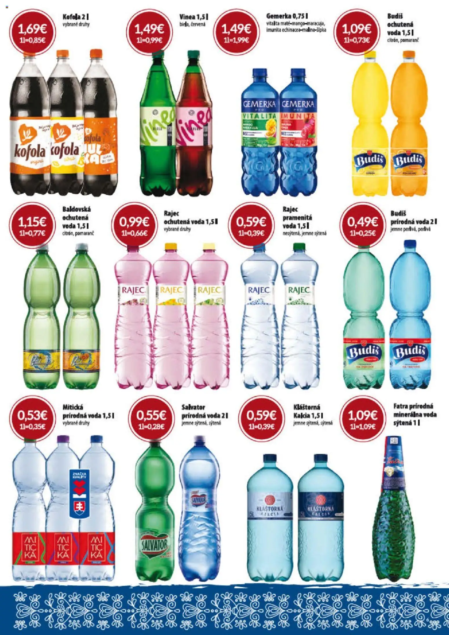 Nové KARMEN CBA akcie – leták je platný od 02.07.2026 | Strana: 6 | Produkty: Rajec, Voda, Mitická, Baldovská