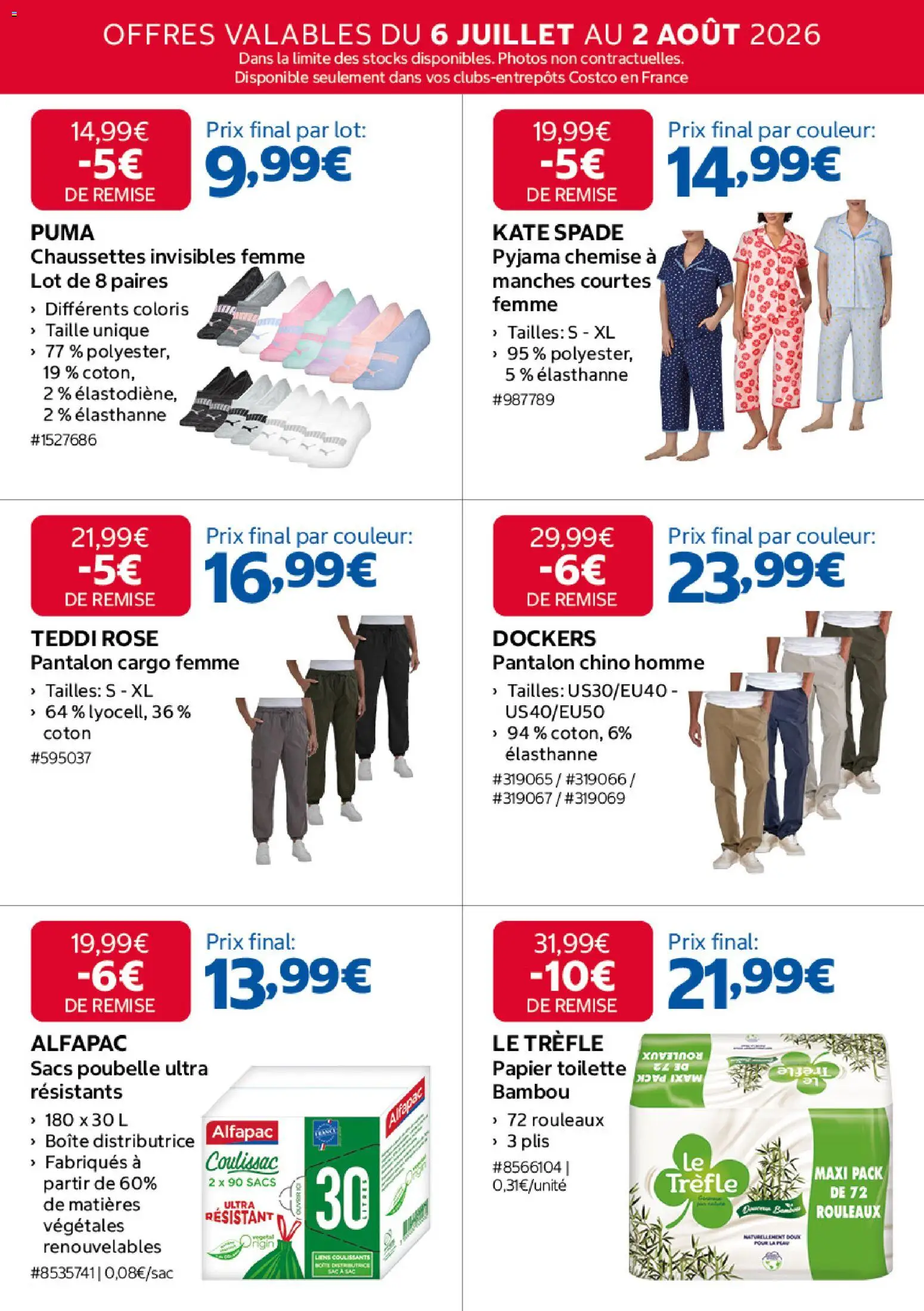 {H1} | Page: 6 | Produits: Poubelle, Coton, Chemise, Pyjama