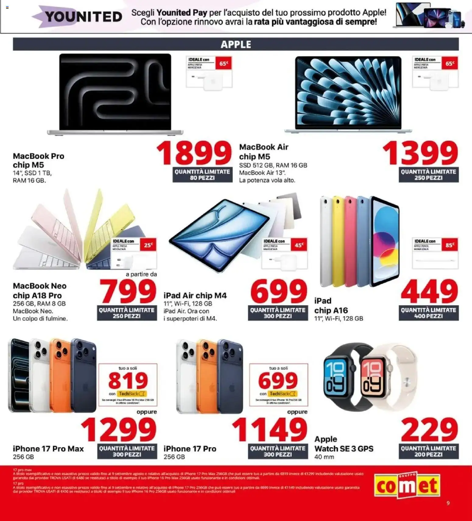 Nuovo Comet - Back to school dal 20/08/2026 > offerte anteprima 🛍️ | Pagina: 9 | Prodotti: Macbook air, Iphone, Ipad, Macbook