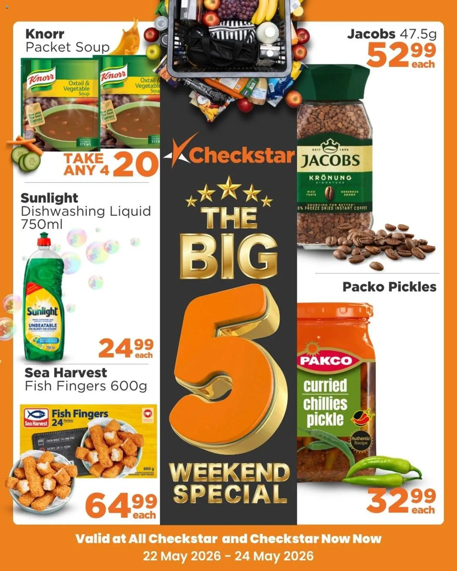 New Check Star catalogue – valid from 22.05.2026 | Page: 1 | Products: Oven, Pickles, Soup, Estuche organizador de viaje