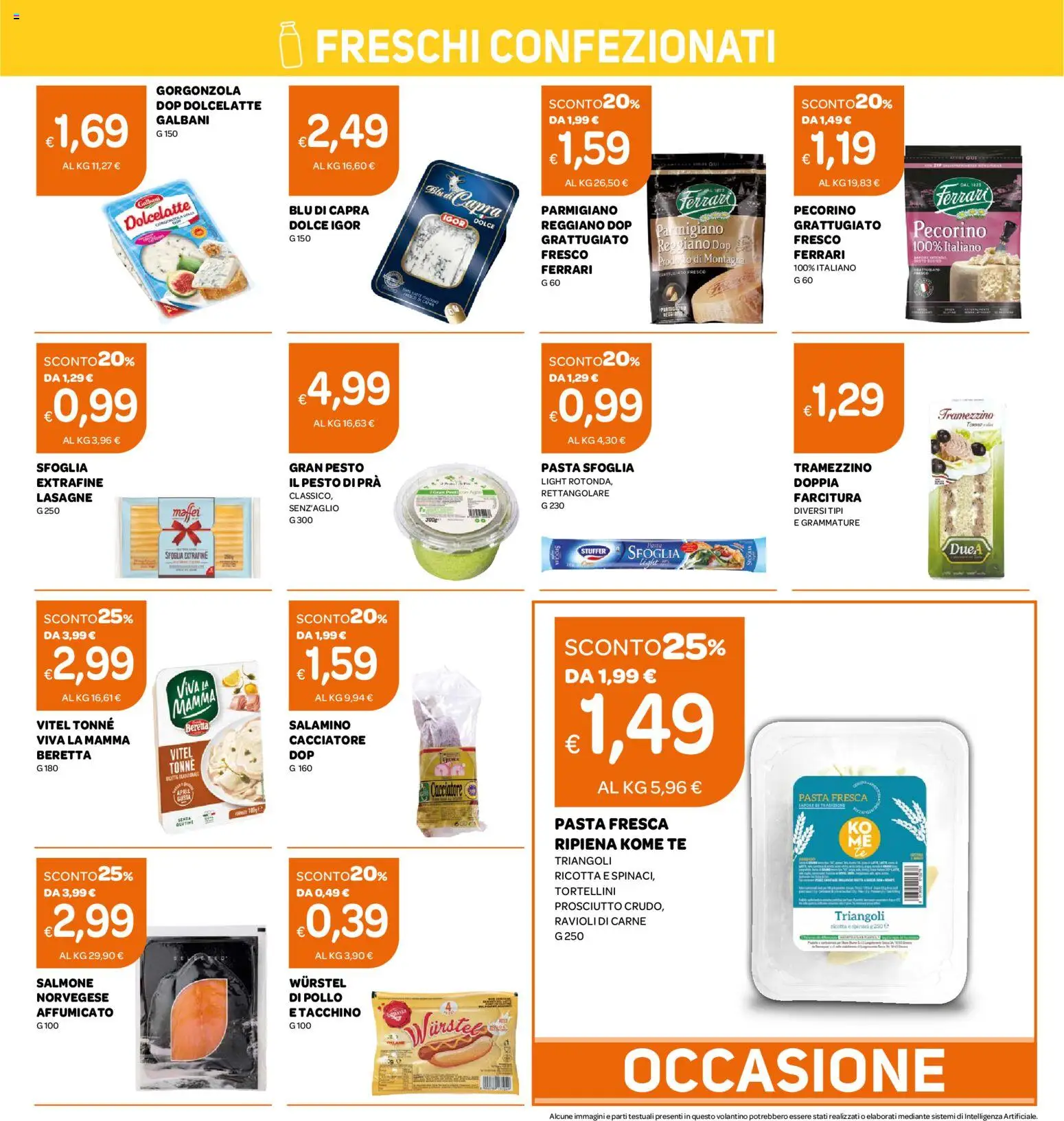 Volantino Ekom del 06/10/2026 | Pagina: 13 | Prodotti: Salmone, Tè, Pesto, Tramezzino