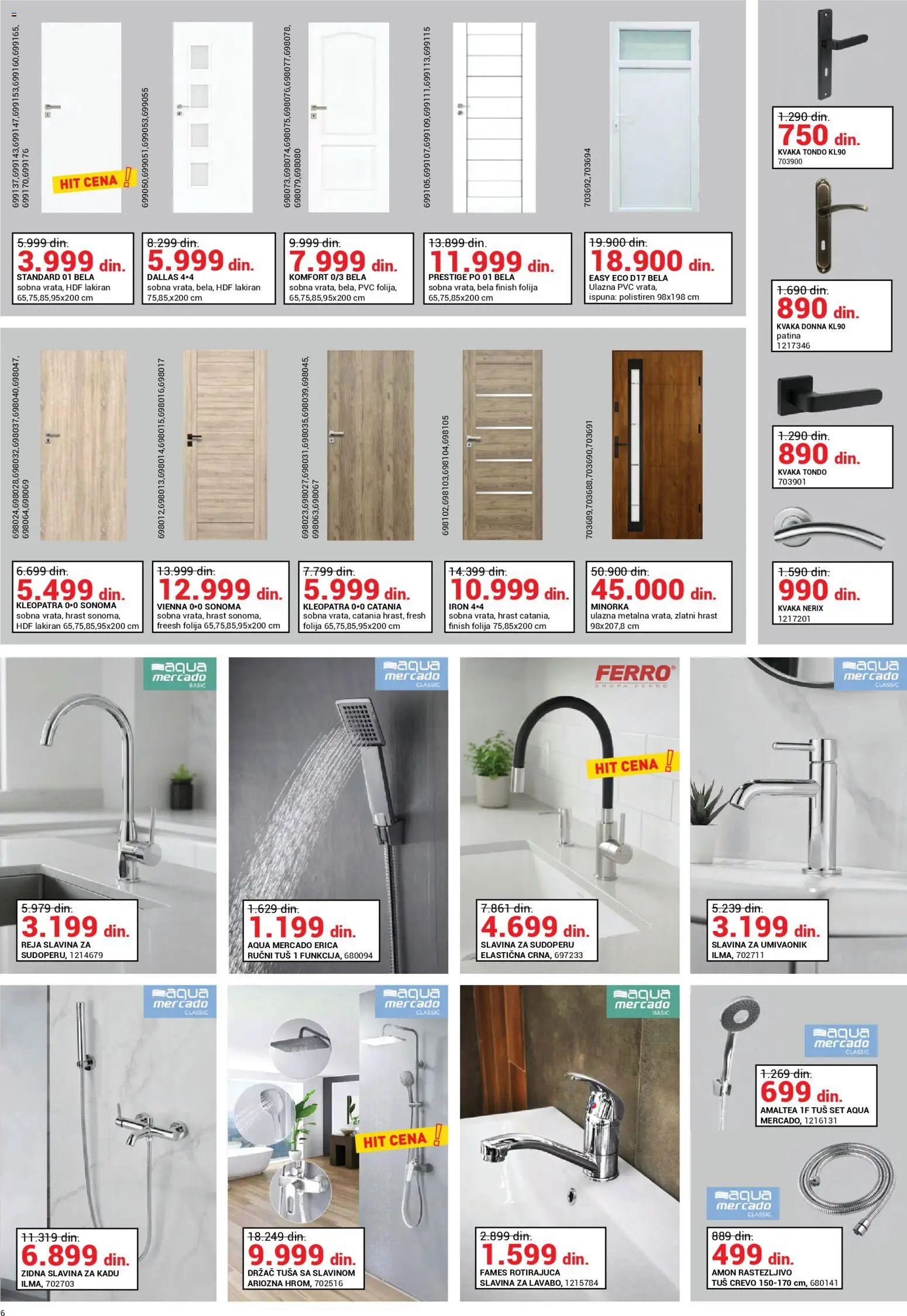 Emmezeta katalog - važi od 01.04.2026 | Strana: 6 | Proizvode: Finish, Tuš