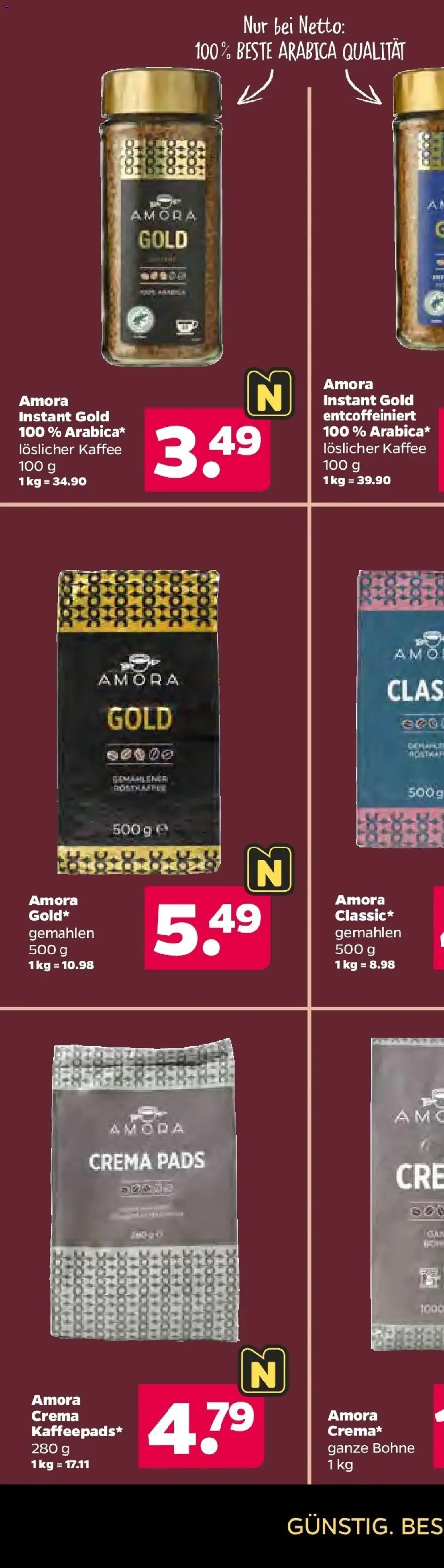 Netto Aktueller Prospekt ab 05.10.2026 → Angebote nächste Woche | Seite: 39 | Produkte: Kaffee, Löslicher Kaffee