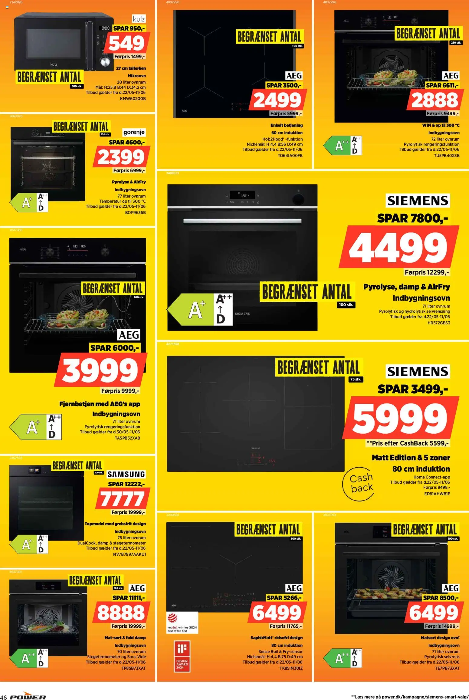 Power tilbudsavis – gyldig fra 05.06.2026 | Side: 46 | Produkter: Ovn