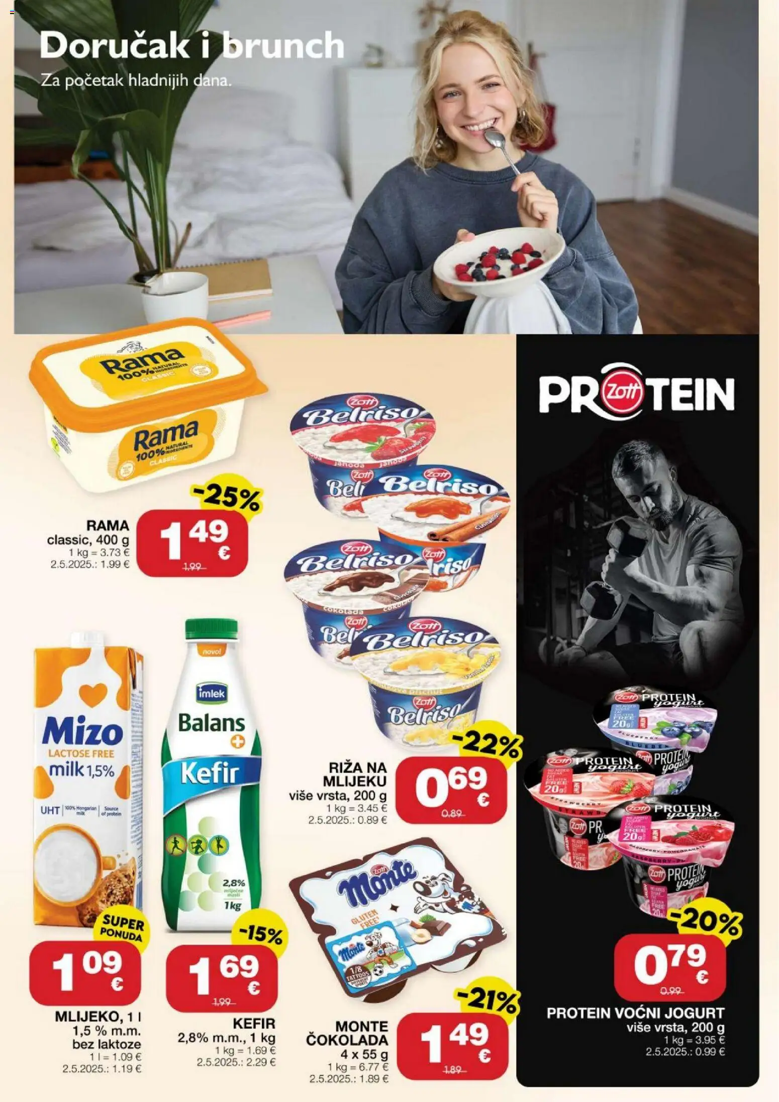 Stanić Diskont katalog | vrijedi od 01.10.2026 | Stranica: 7 | Proizvodi: Protein, Jogurt, Čokolada, Riža