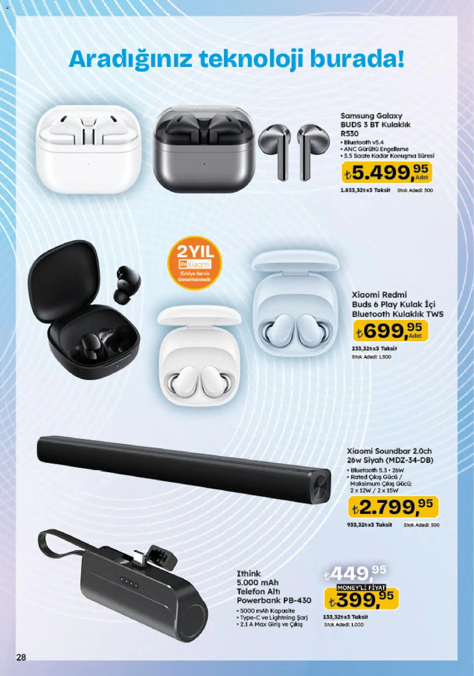 Migros Katalog - 5M Migroskop Dijital - 23 Temmuz 2026 tarihinden itibaren geçerlidir | Sayfa: 136 | Ürünler: Telefon, Kulaklık