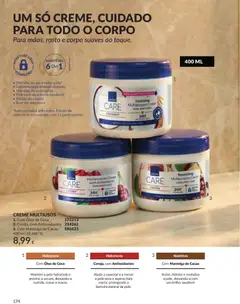Pré-visualização Catálogo Avon Campanha 8 válido de 01/08/2026 | Página: 174 | Produtos: Cacau, Manteiga de cacau, Coco, Óleo de coco