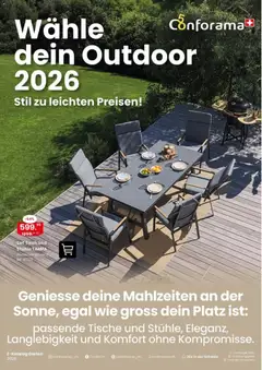 Conforama aktionen Tische & Stühle ab 07.10.2026 gültig