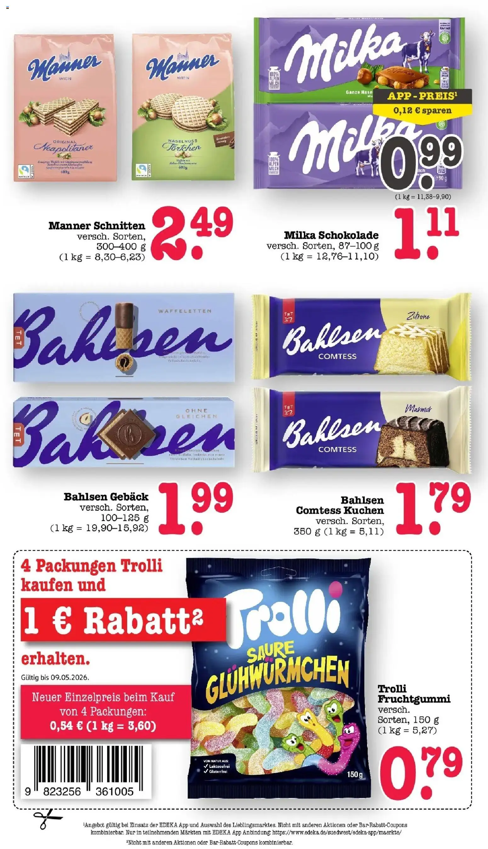Edeka prospekt Bühlertal	 – gültig ab 03.05.2026 | Seite: 44 | Produkte: Schokolade, Milka, Zitrone, Kuchen
