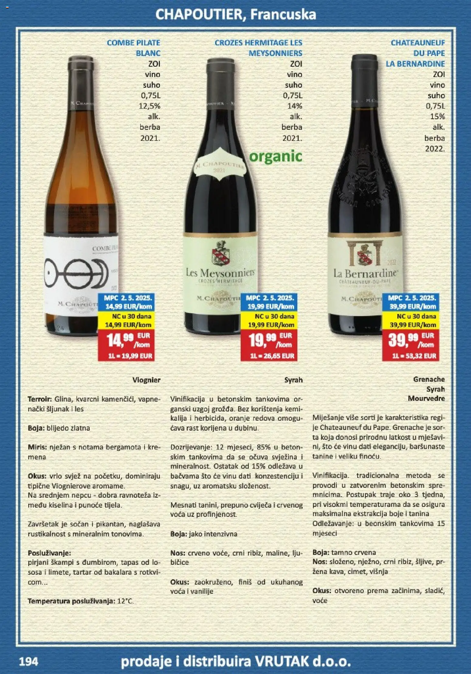 Vrutak katalog | vrijedi od 01.11.2025 | Stranica: 194 | Proizvodi: Škampi, Miris, Vino, Voće