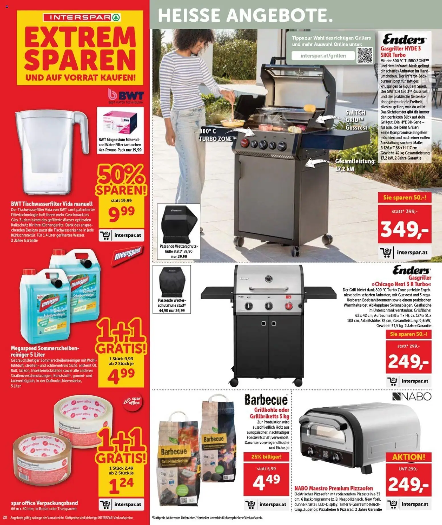 Interspar Flugblatt - Burgenland Sued gültig ab 23.04.2026 | Seite: 20 | Produkte: Wasser, Hülle, Gewicht, Grill