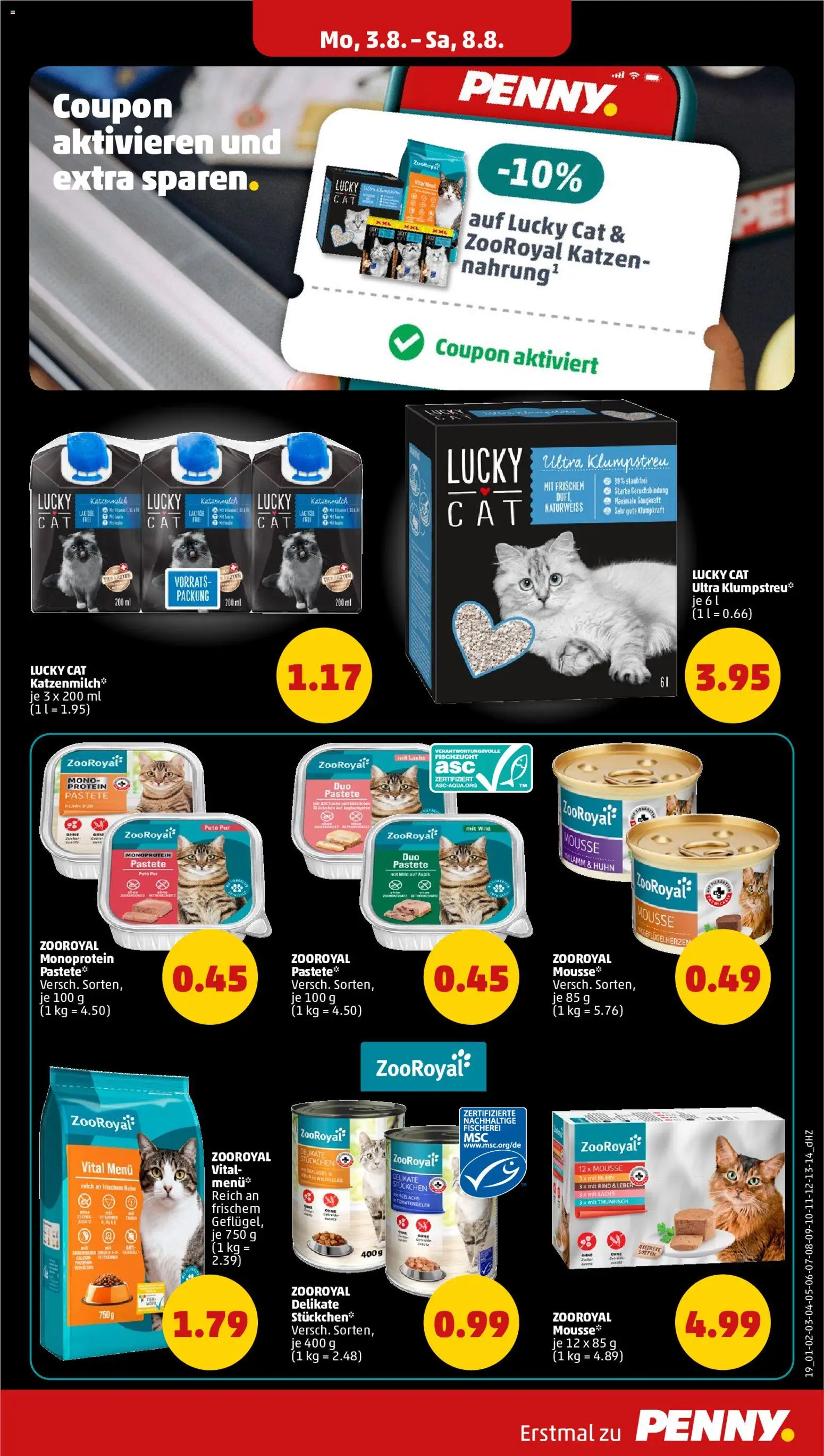Penny Prospekt – gültig ab 03.08.2026 | Seite: 23 | Produkte: Pute, Thunfisch, Duft, Lachs