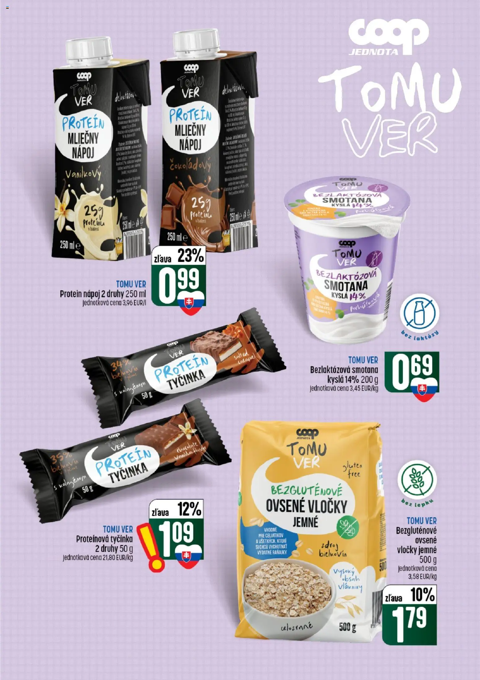 Nové COOP Jednota akcie – leták je platný od 13.08.2026 | Strana: 31 | Produkty: Aku, Protein, Vločky, Ovsené vločky