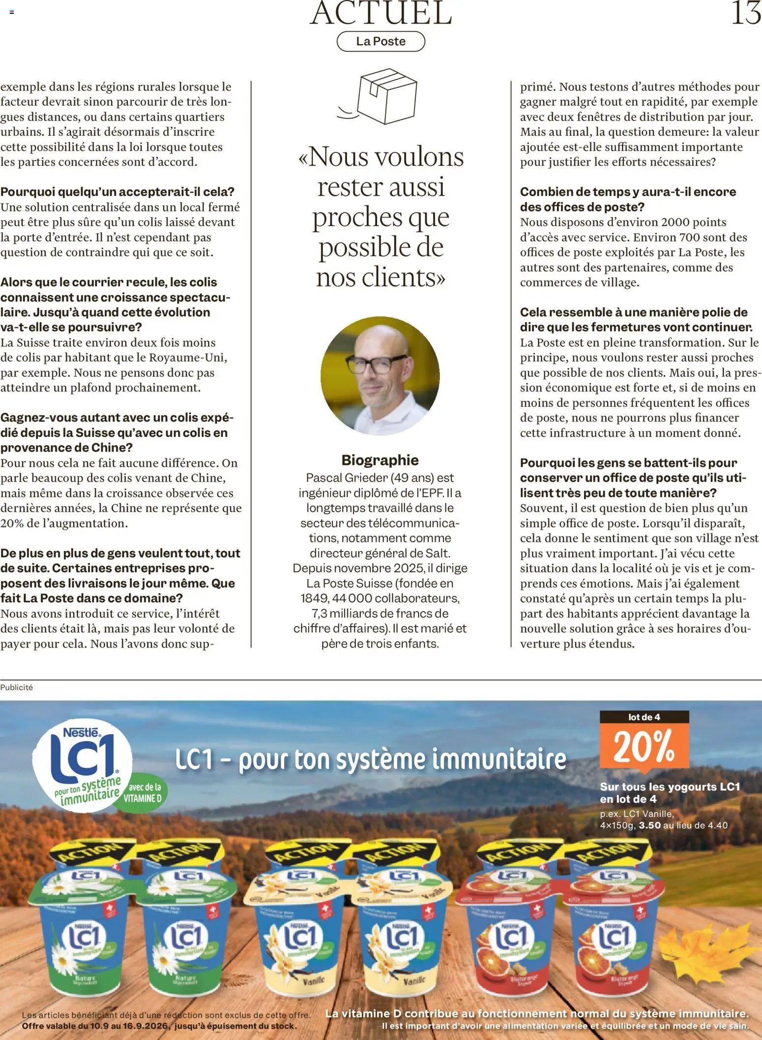 Migros aktionen Magazine FR – gültig ab 09.09.2026 | Seite: 13 | Produkte: Vanille, SUP, Mais