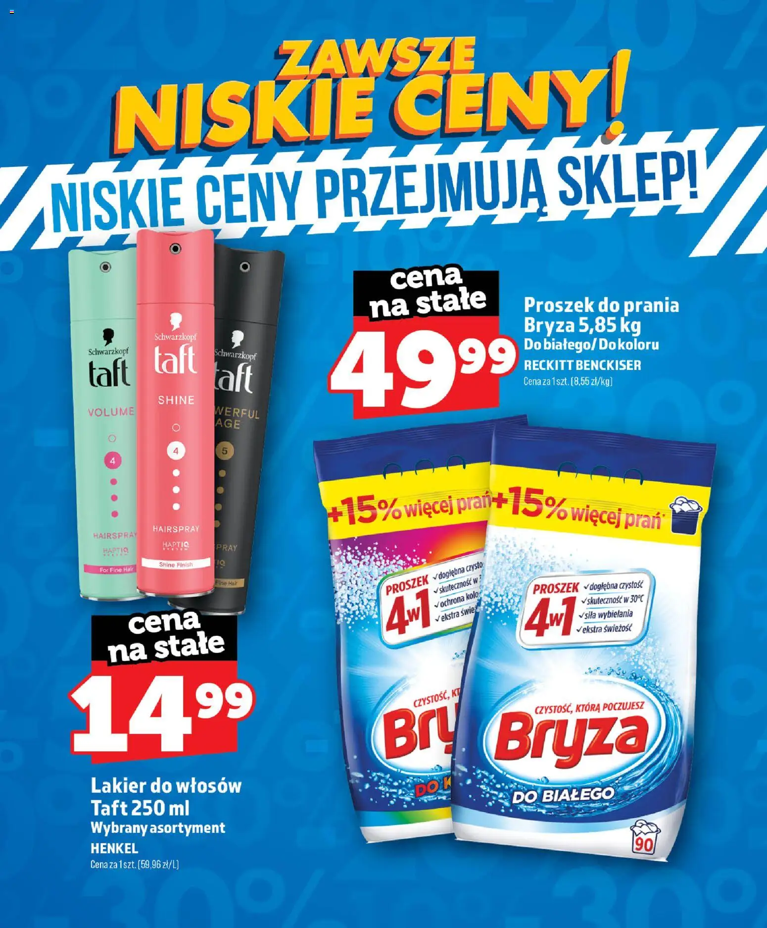 Topaz gazetka - Zawsze Niskie Ceny od 01.07.2026 | Strona: 65 | Produkty: Lakier do włosów, Finish, Proszek do prania
