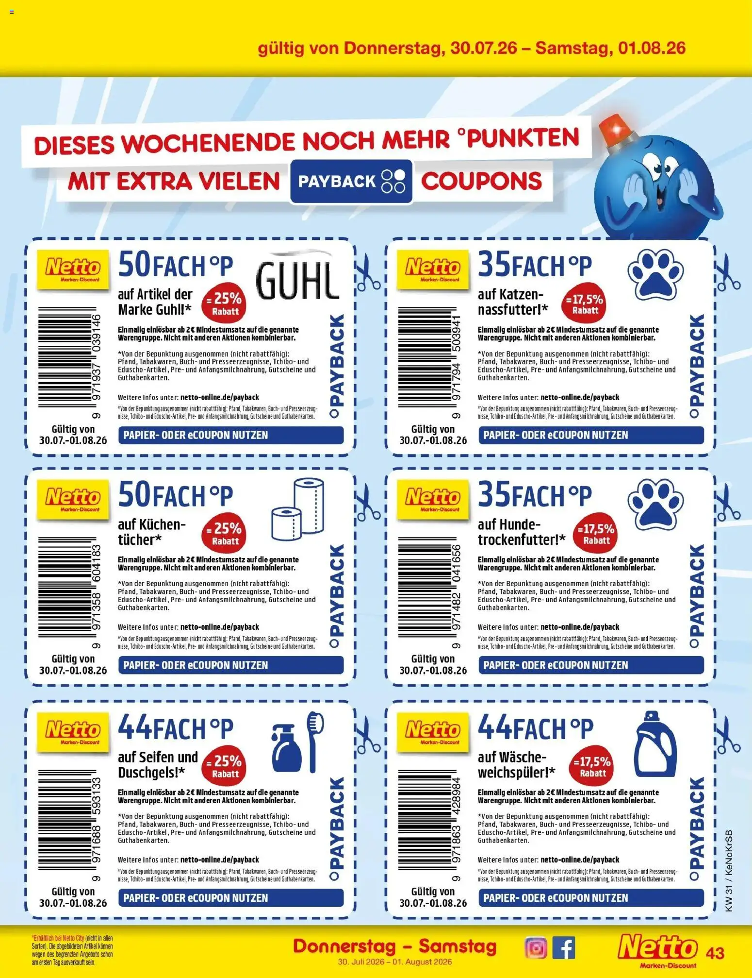 Netto Marken-Discount Prospekt Baesweiler – gültig ab 27.07.2026 | Seite: 62 | Produkte: Weichspüler, Kuchen