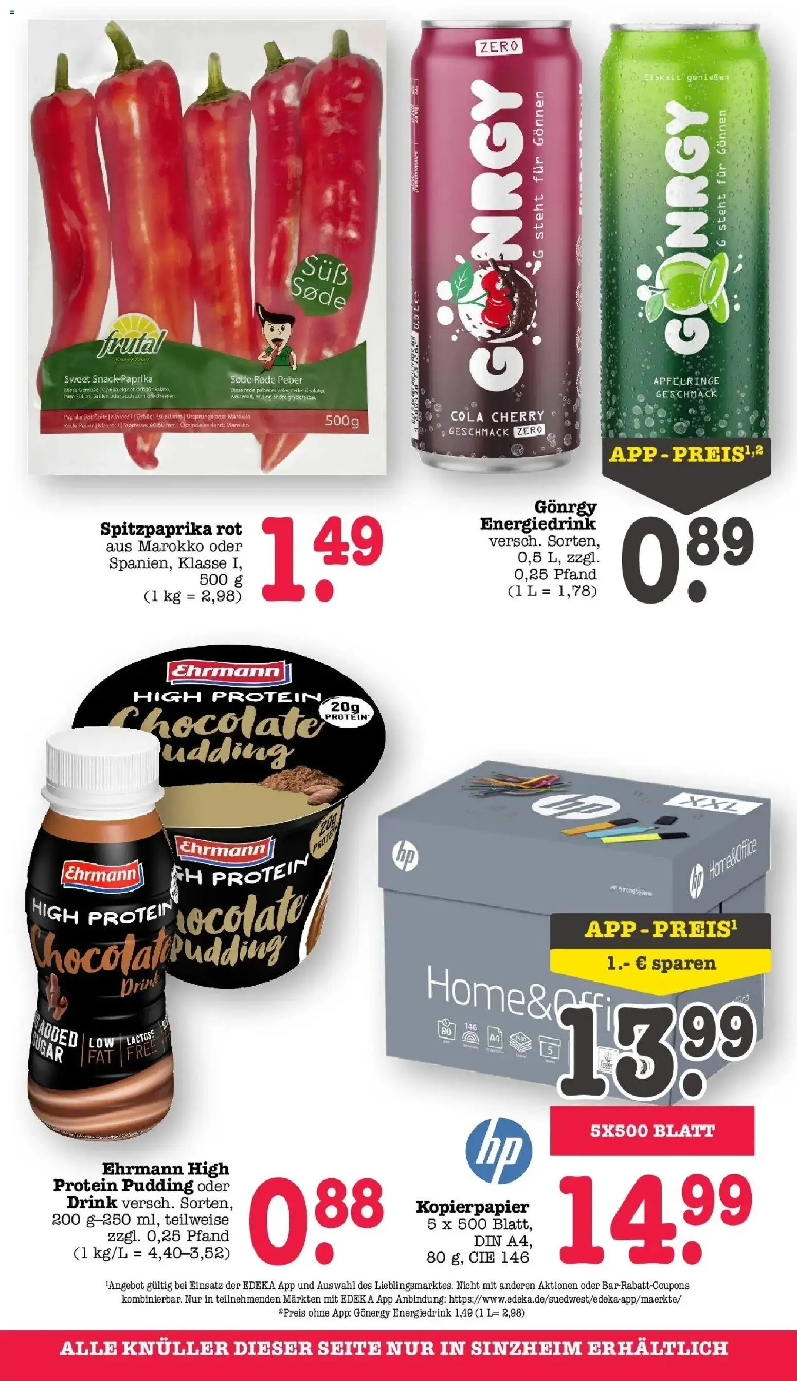 Edeka prospekt Bühlertal	 – gültig ab 10.05.2026 | Seite: 79 | Produkte: HP, Paprika rot, Pudding, Gemüse