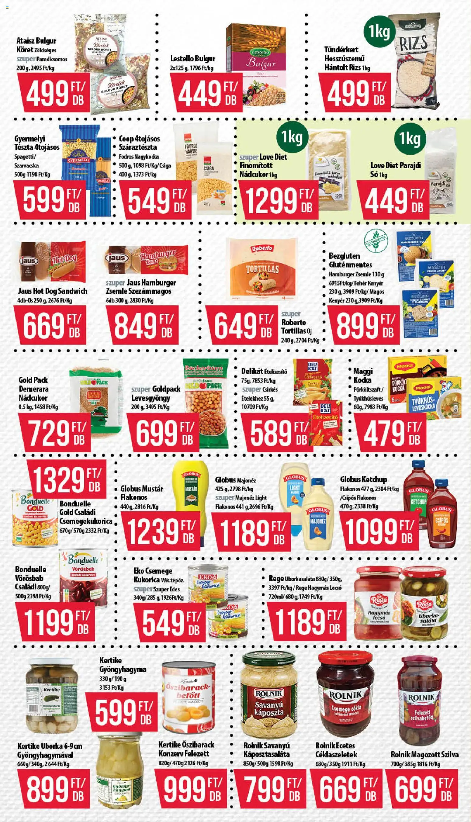 COOP akciós ujság - amely érvényes a következő dátumtól: 2026.08.13. | Oldal: 8 | Termékek: Hot dog, Zsemle, Szarvacska, Saláta